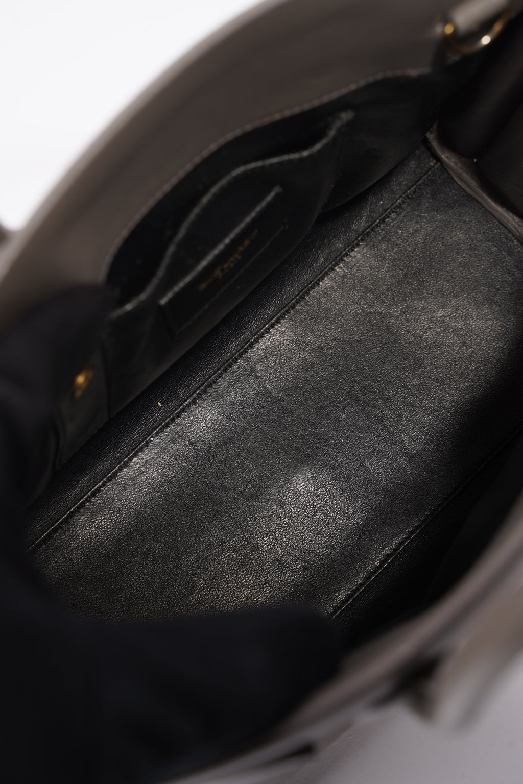 Saint Laurent Womens Sac De Jour Grey Baby