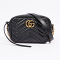 Gucci Marmont Zip Black Leather Mini