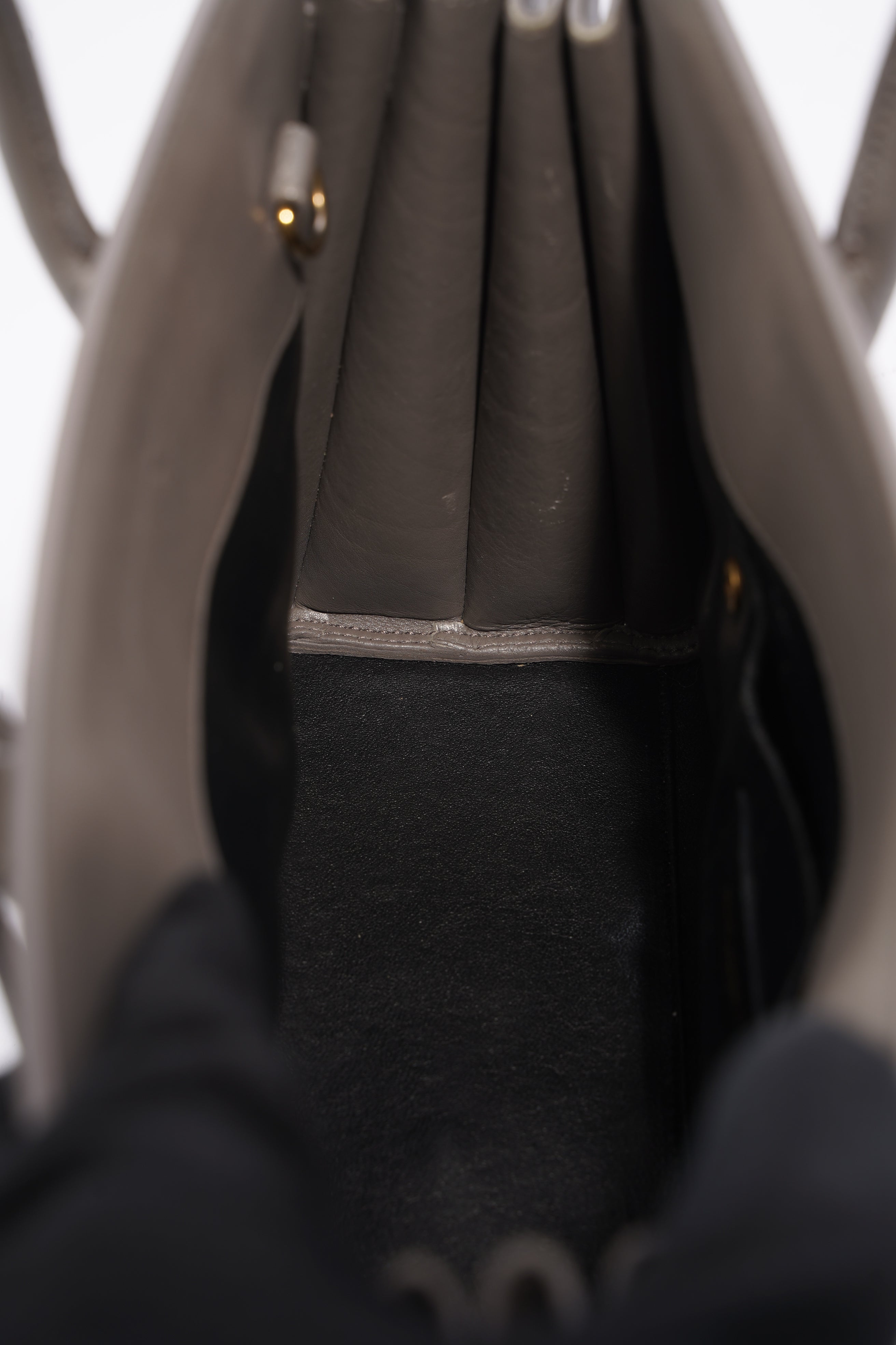 Saint Laurent Womens Sac De Jour Grey Baby