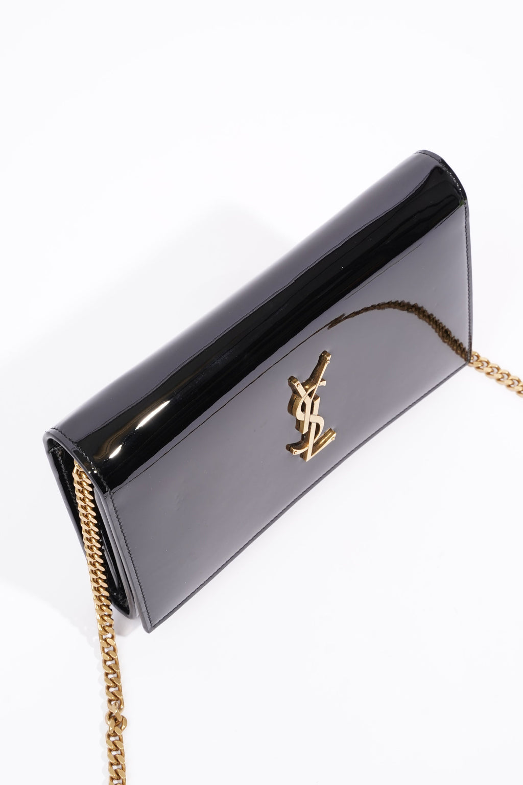 Saint Laurent Kate Black Patent Leather Medium