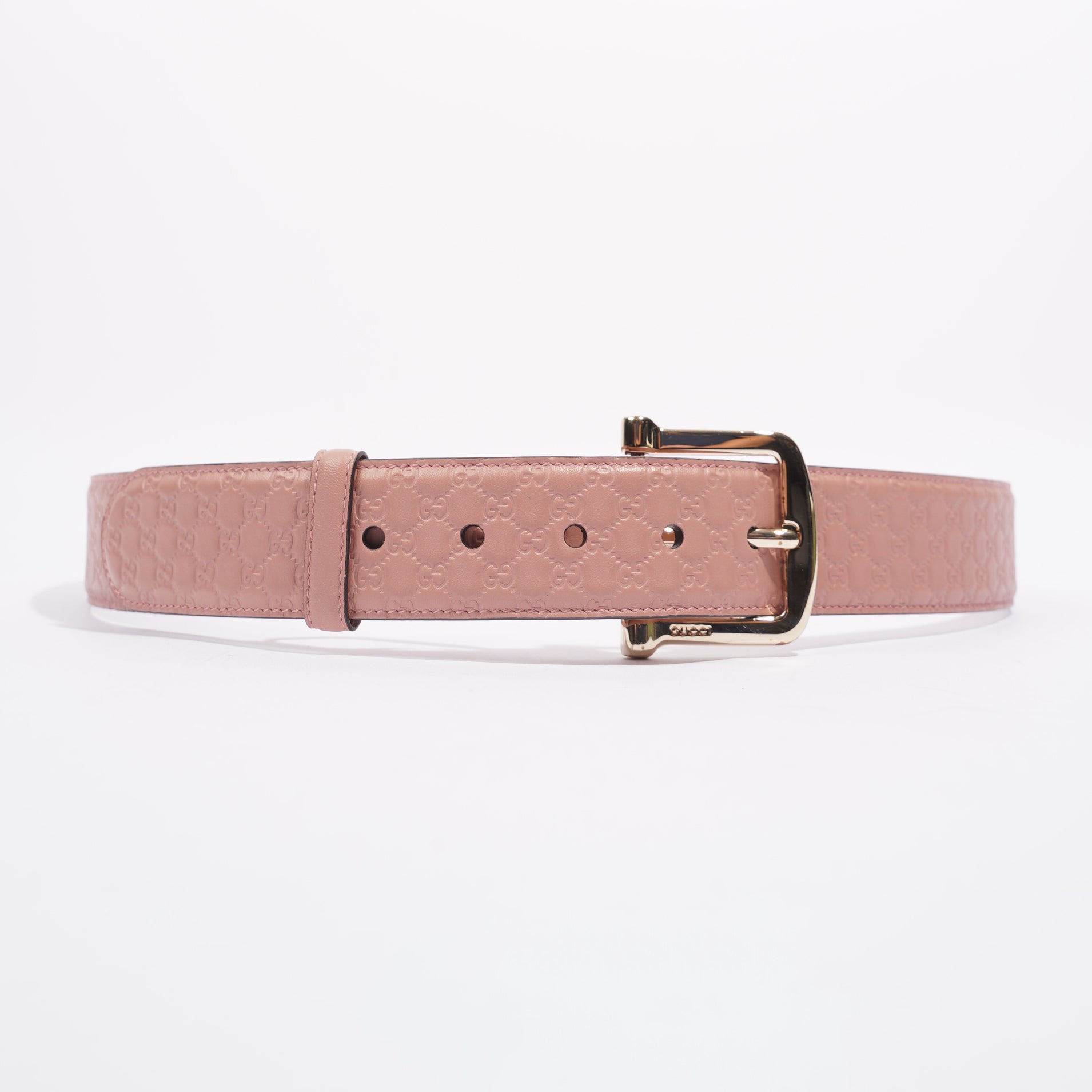 Gucci Womens GG Belt Pink 95cm - 38"