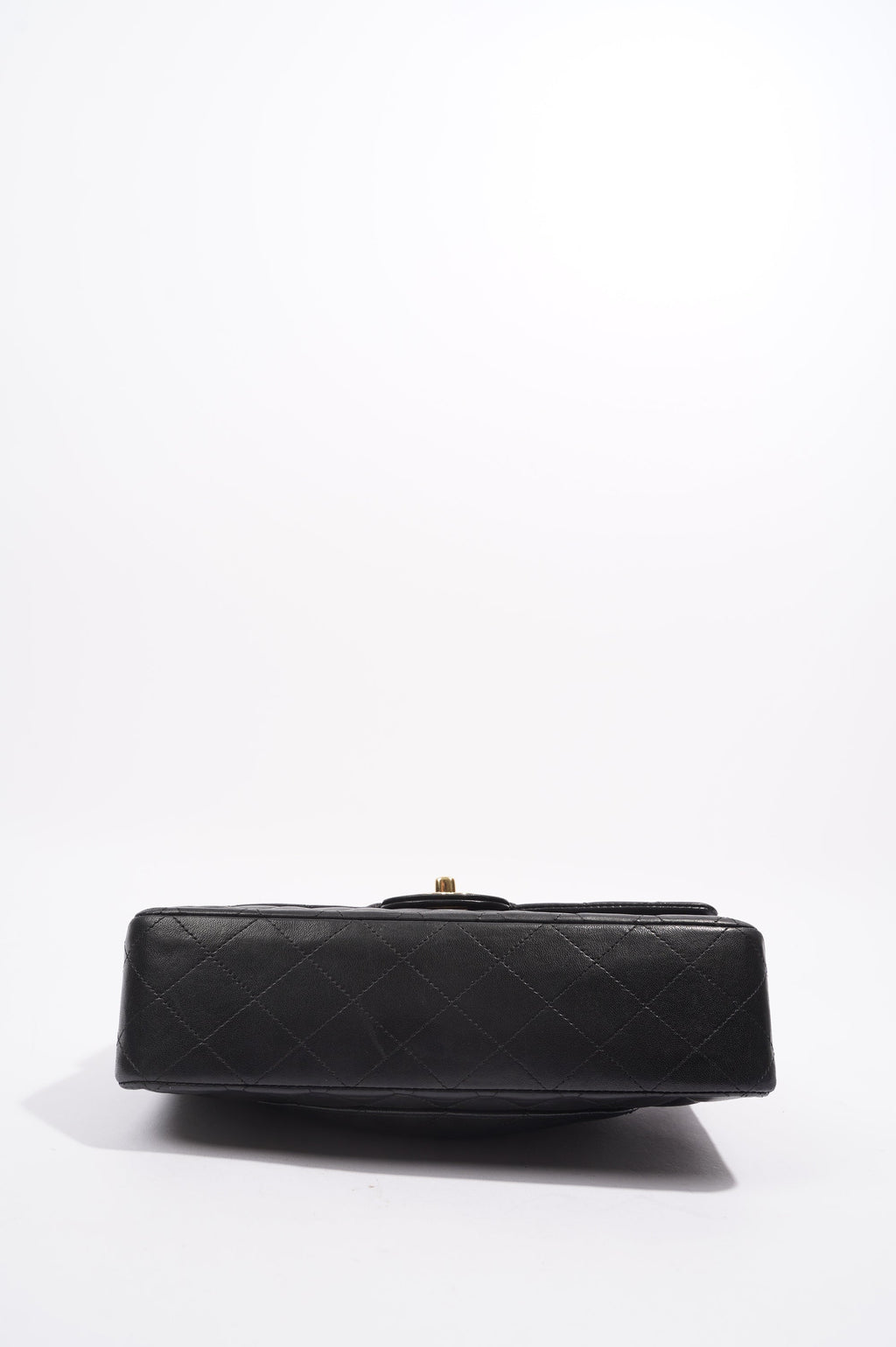 Chanel Lambskin Classic Double Flap Black Leather Medium