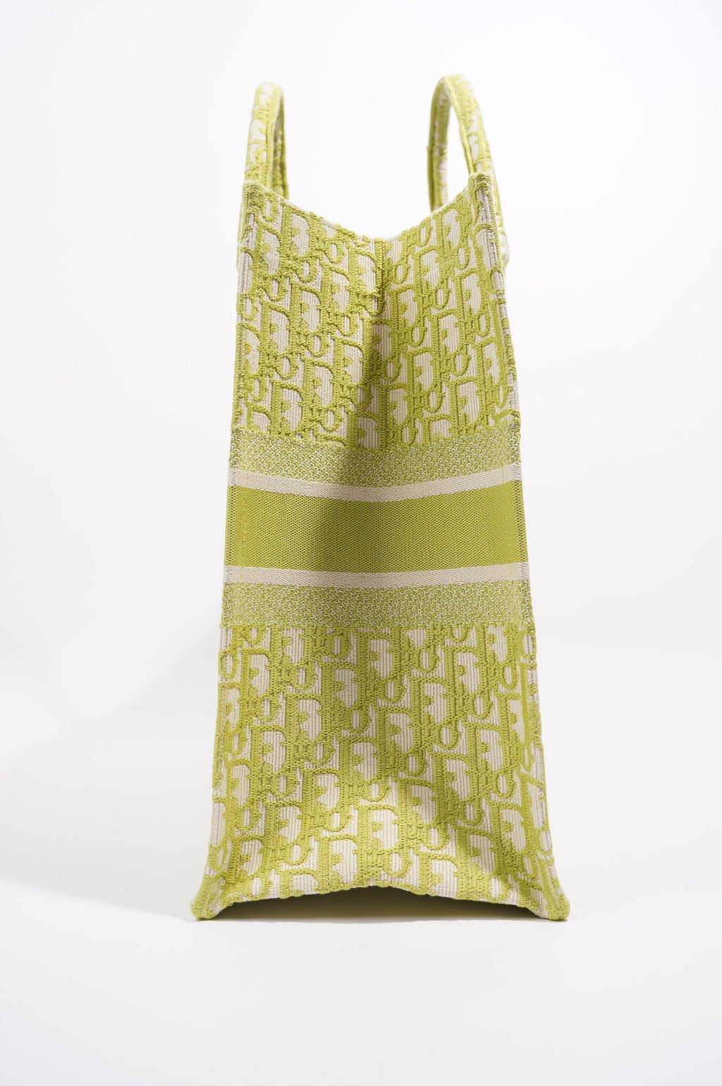 Christian Dior Womens Oblique Book Tote Green Large