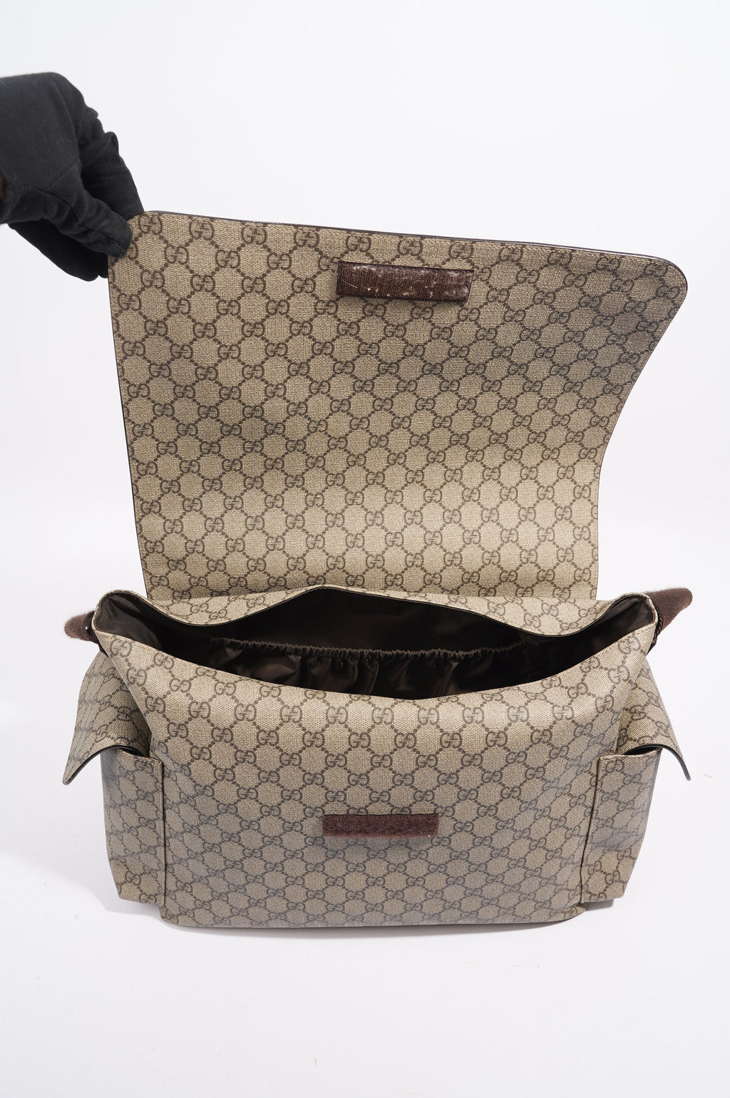 Gucci Womens Changing Bag Brown Canvas