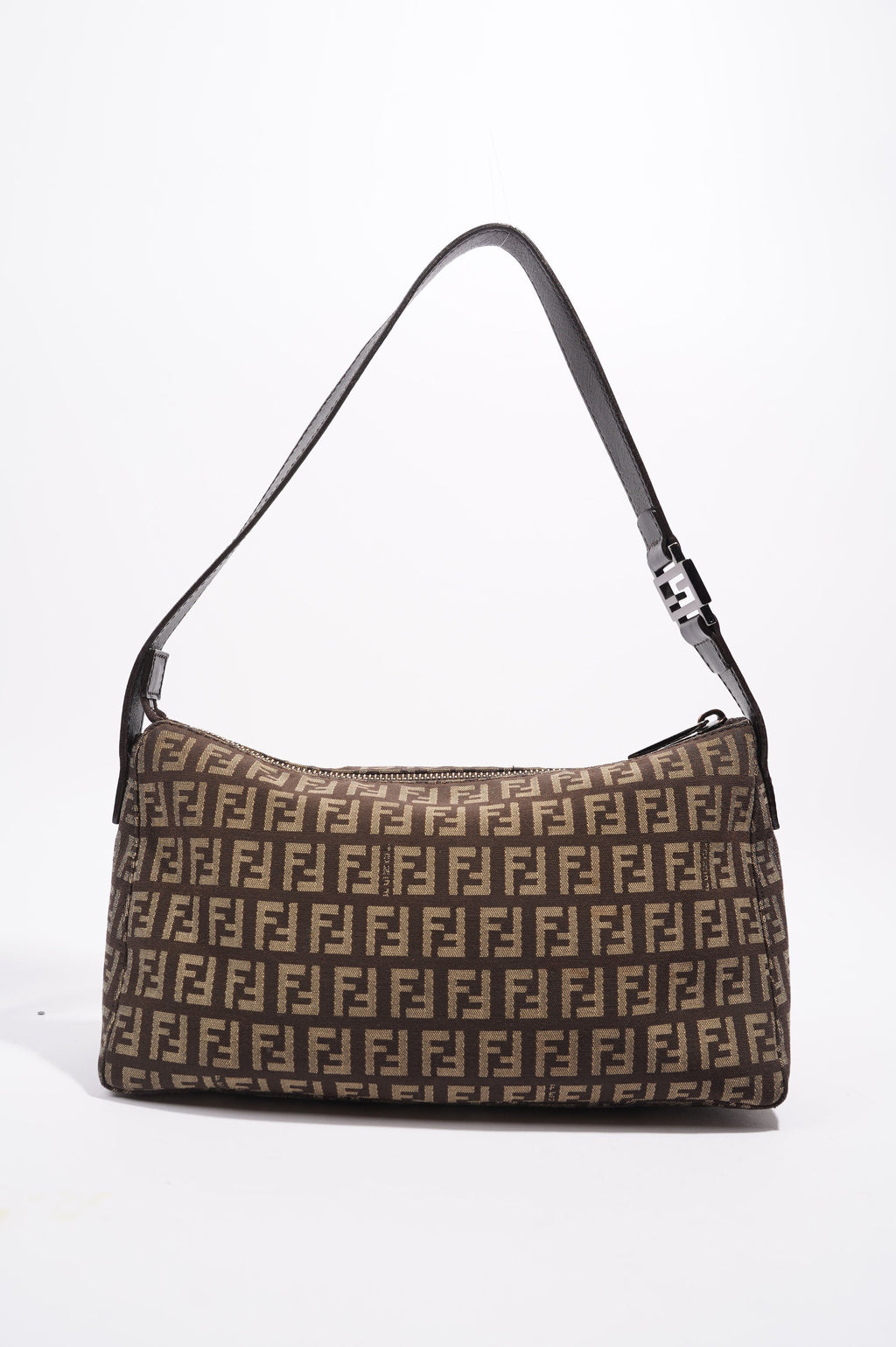 Fendi Womens Zucchino Bag Monogram Canvas