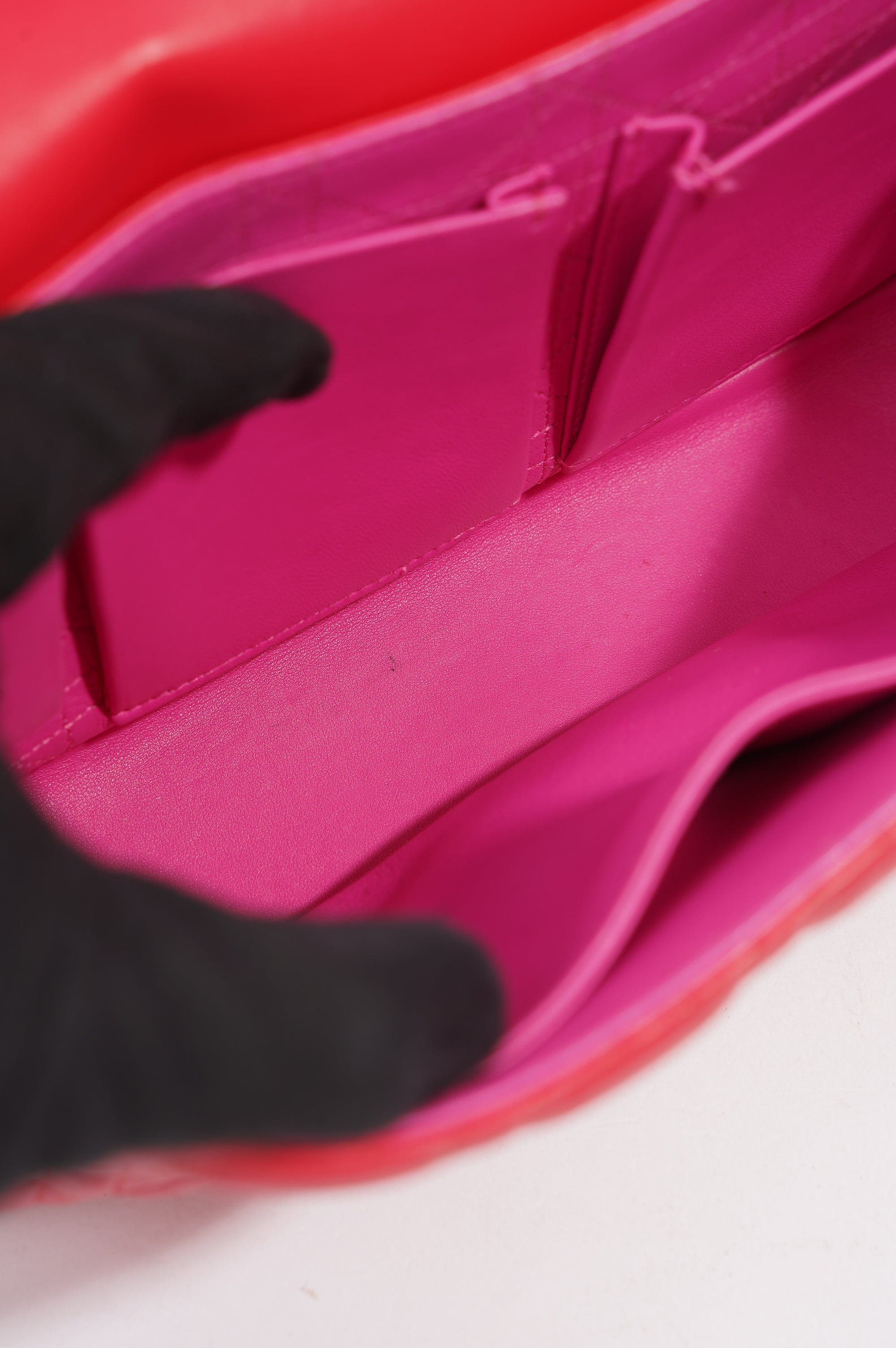 Christian Dior Womens New Lock Bag Leather Fuchsia