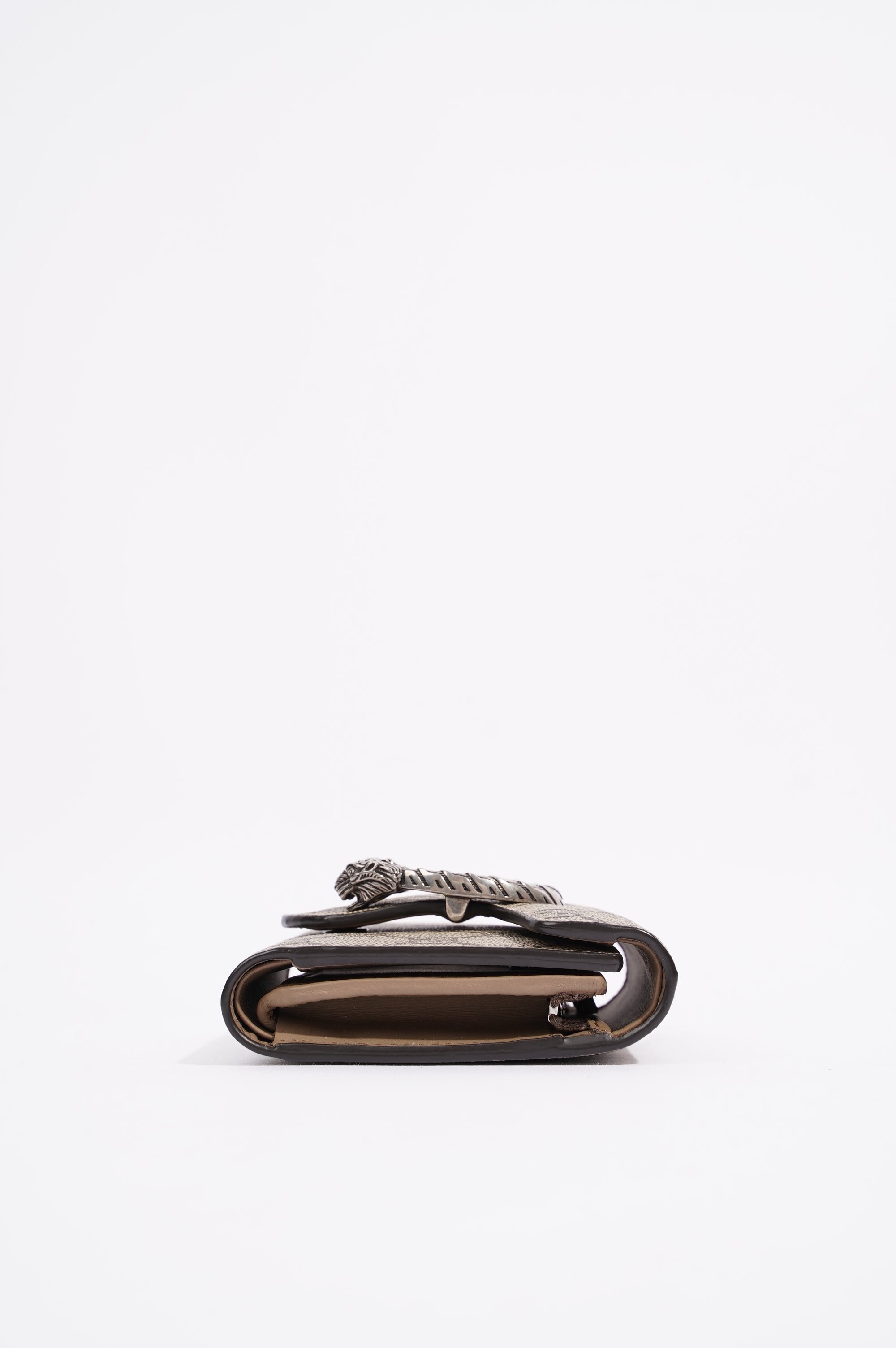 Gucci Womens Dionysus Bi Fold Wallet Brown Canvas
