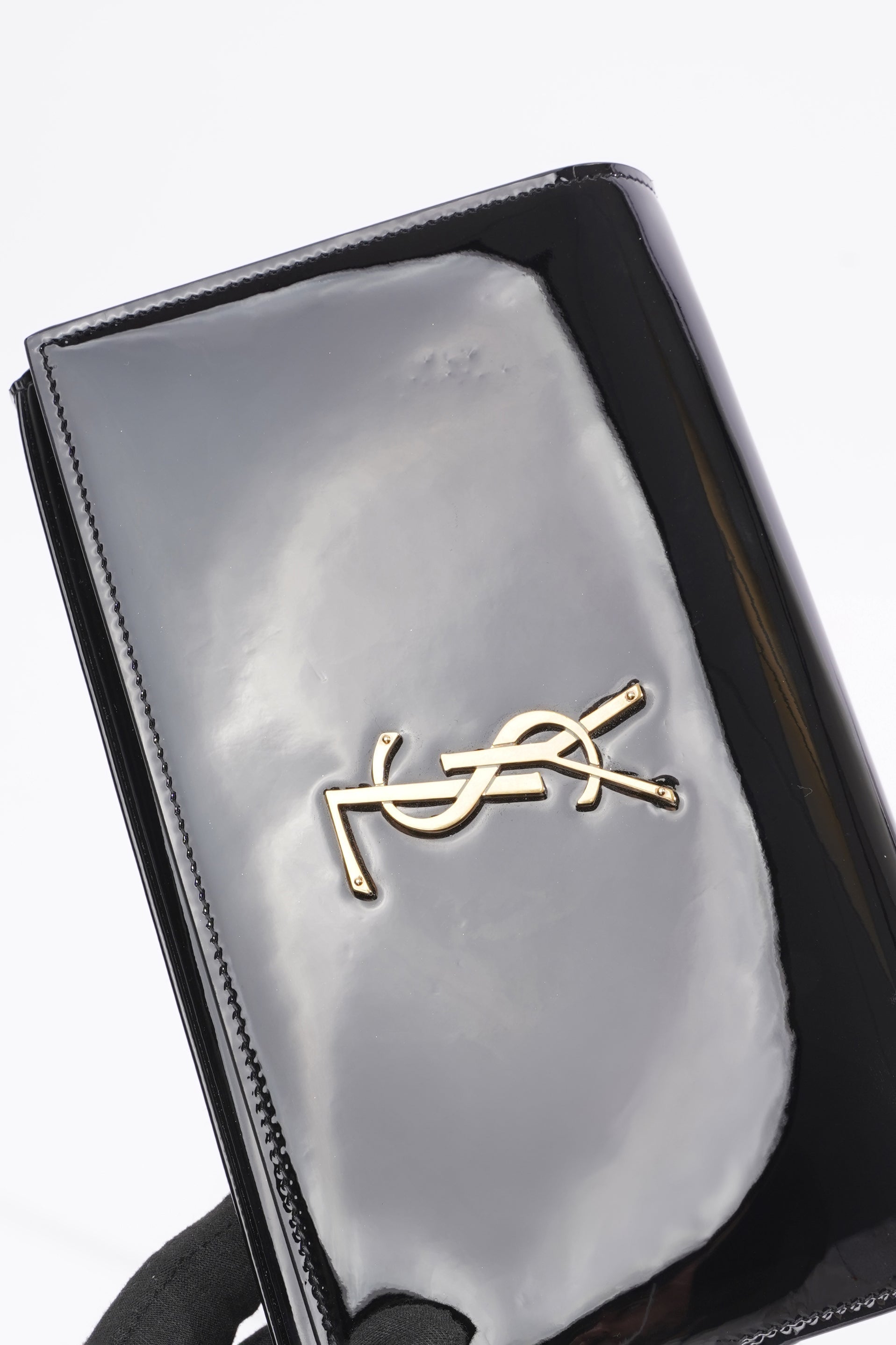 Saint Laurent Kate Black Patent Leather Medium