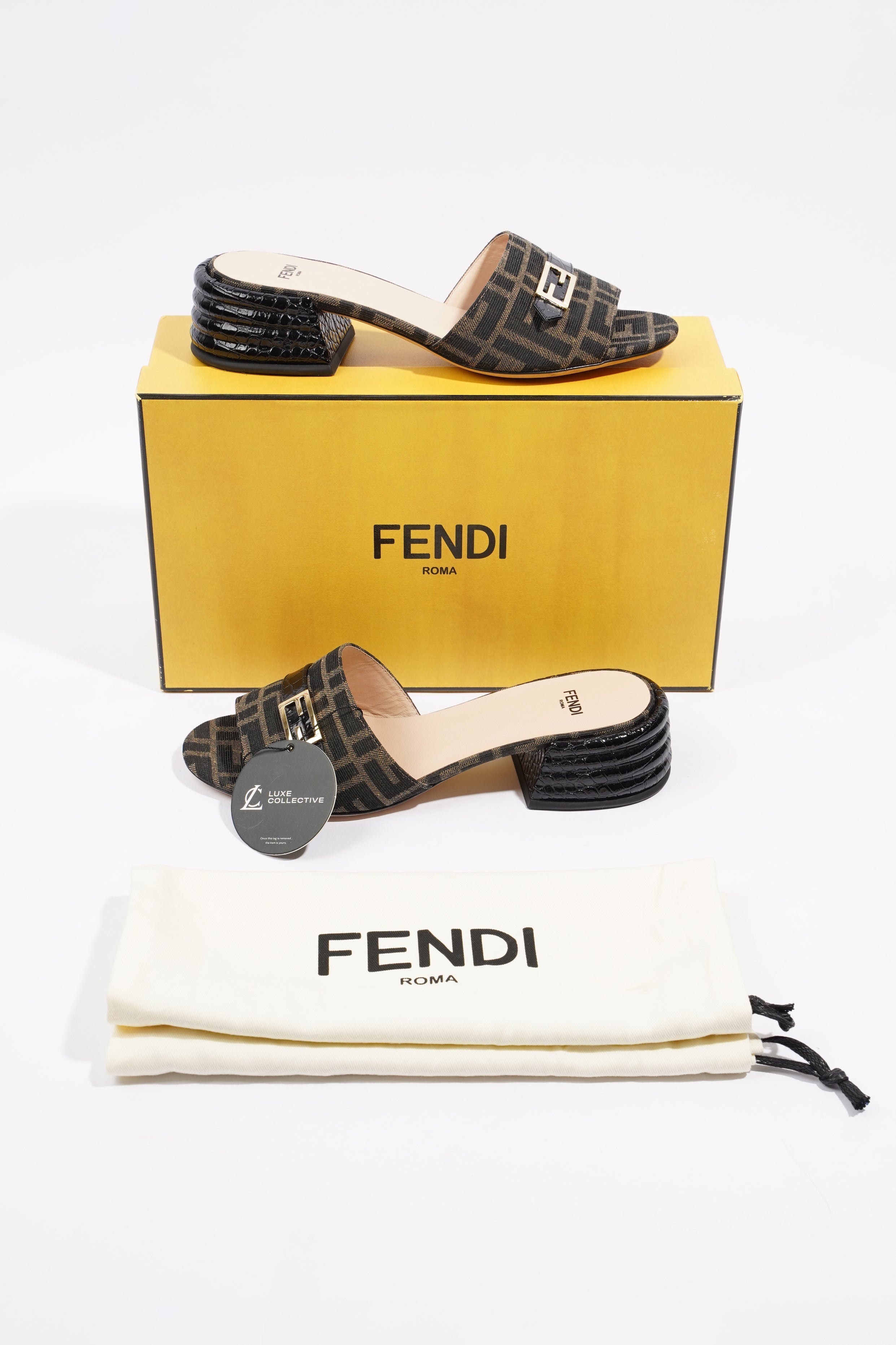 Fendi FF Sandal Zucca EU 38 / UK 5