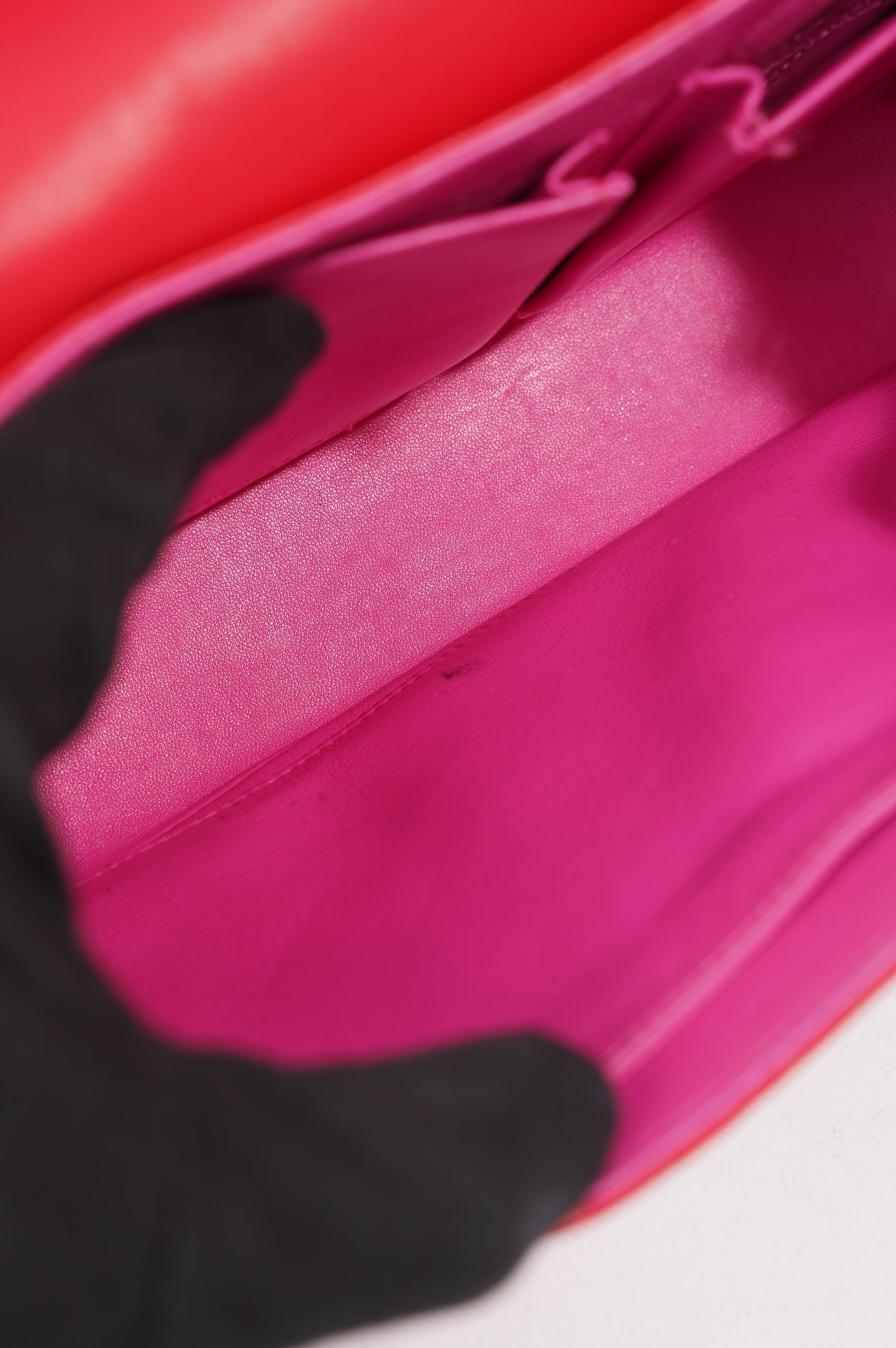 Christian Dior Womens New Lock Bag Leather Fuchsia