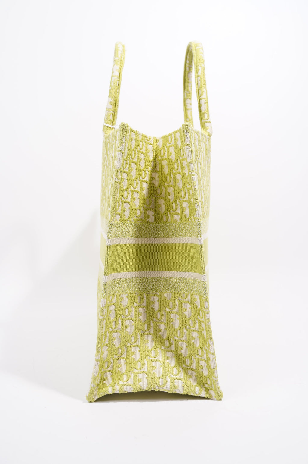 Christian Dior Womens Oblique Book Tote Green Large