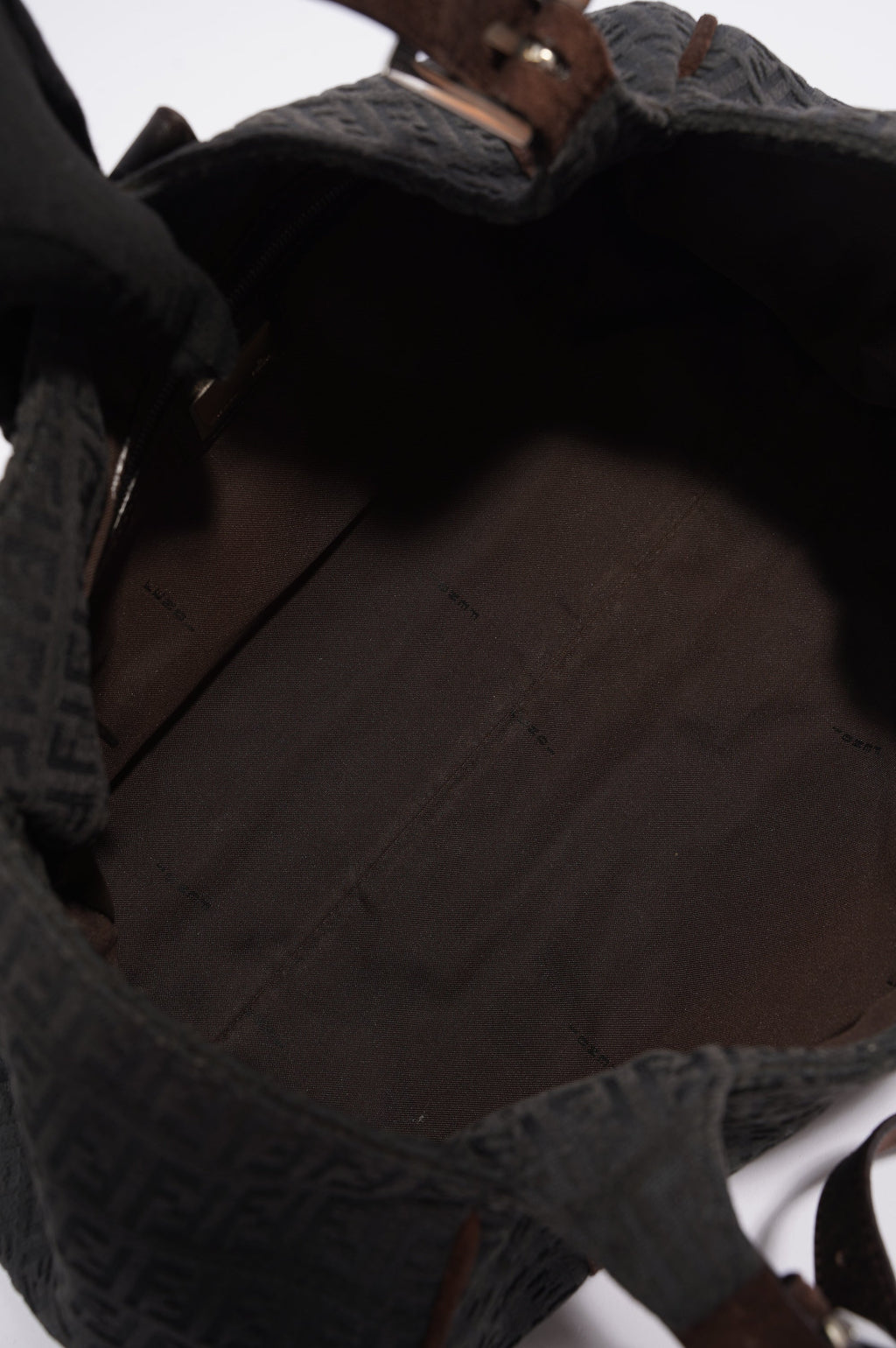 Fendi Zucchino Shoulder Bag Grey