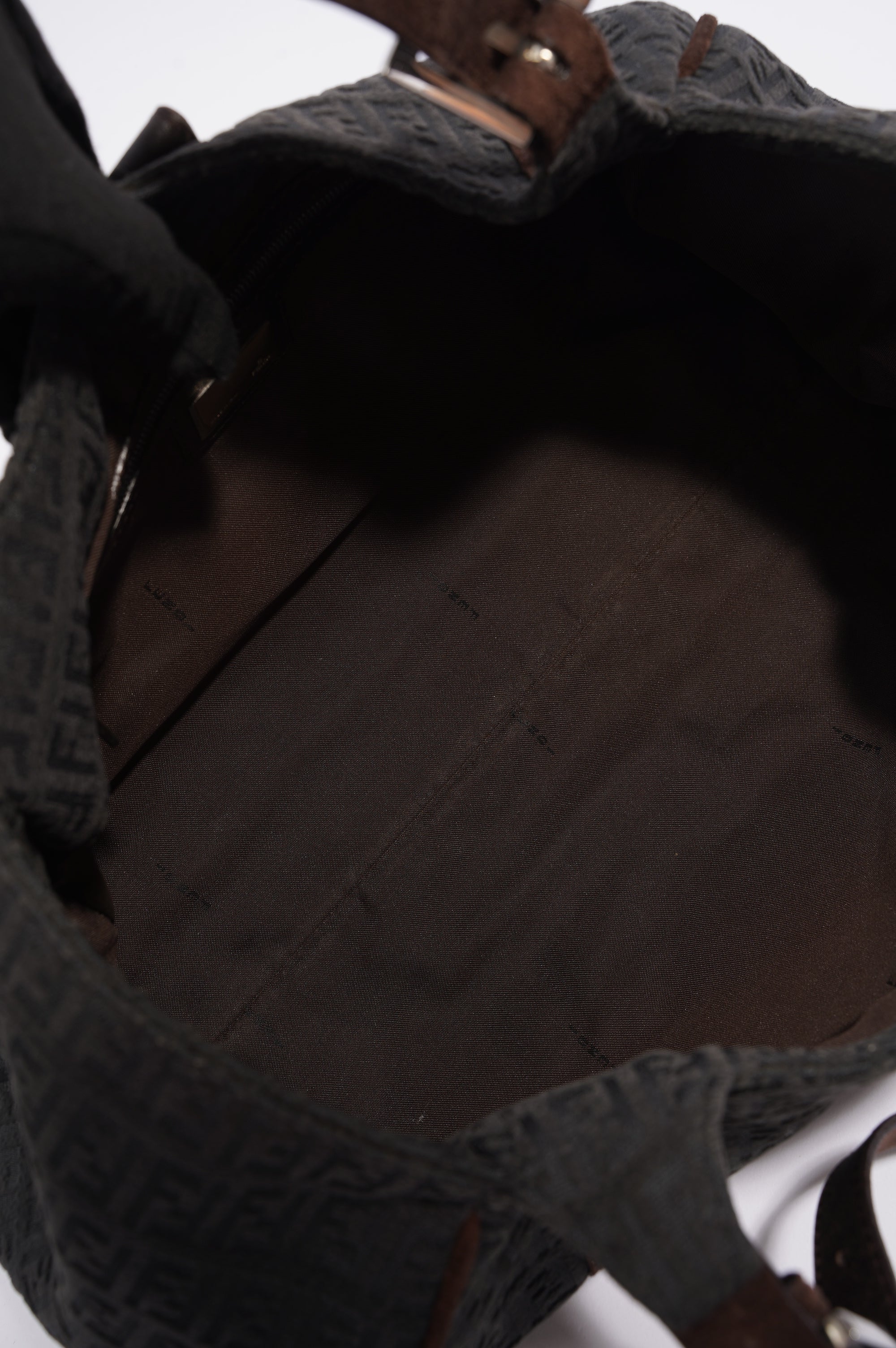 Fendi Zucchino Shoulder Bag Grey