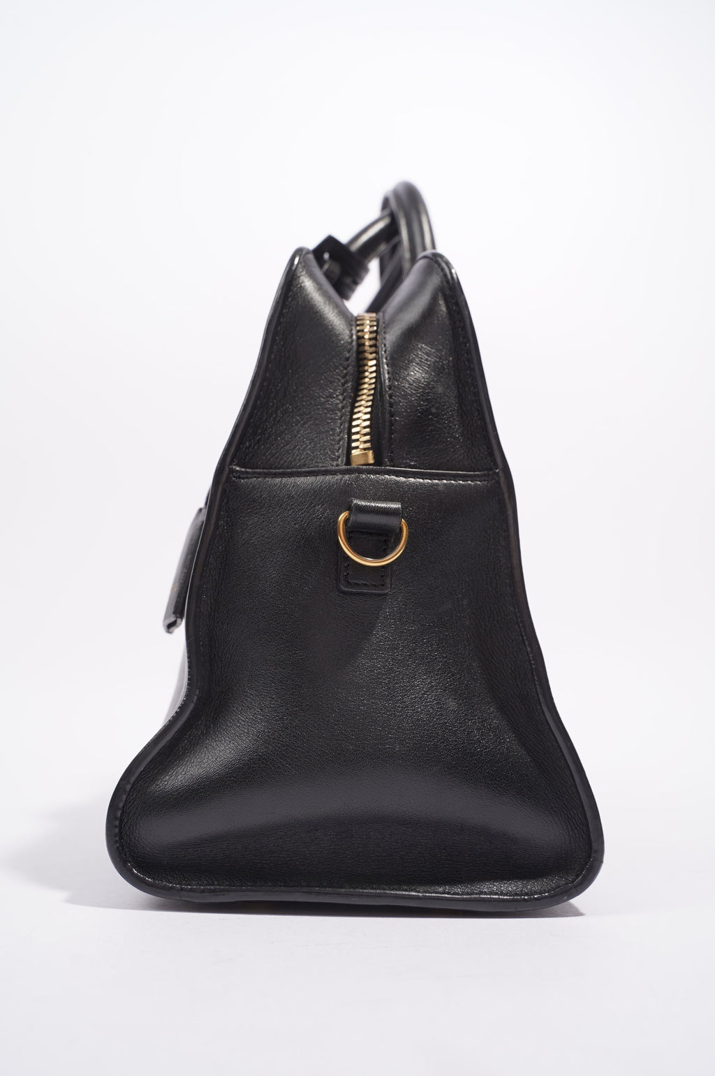 Saint Laurent Womens Cabas Black / Gold Small