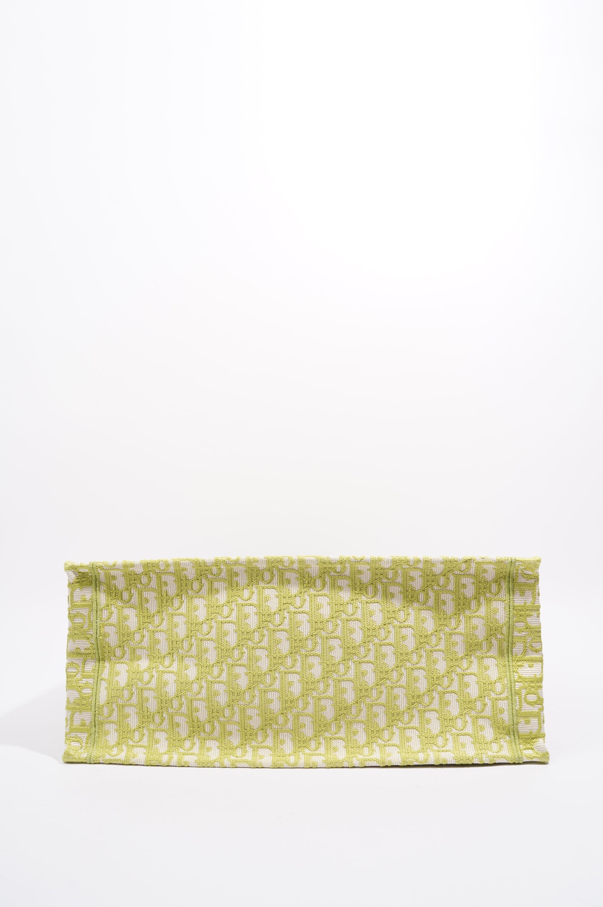 Christian Dior Womens Oblique Book Tote Green Large