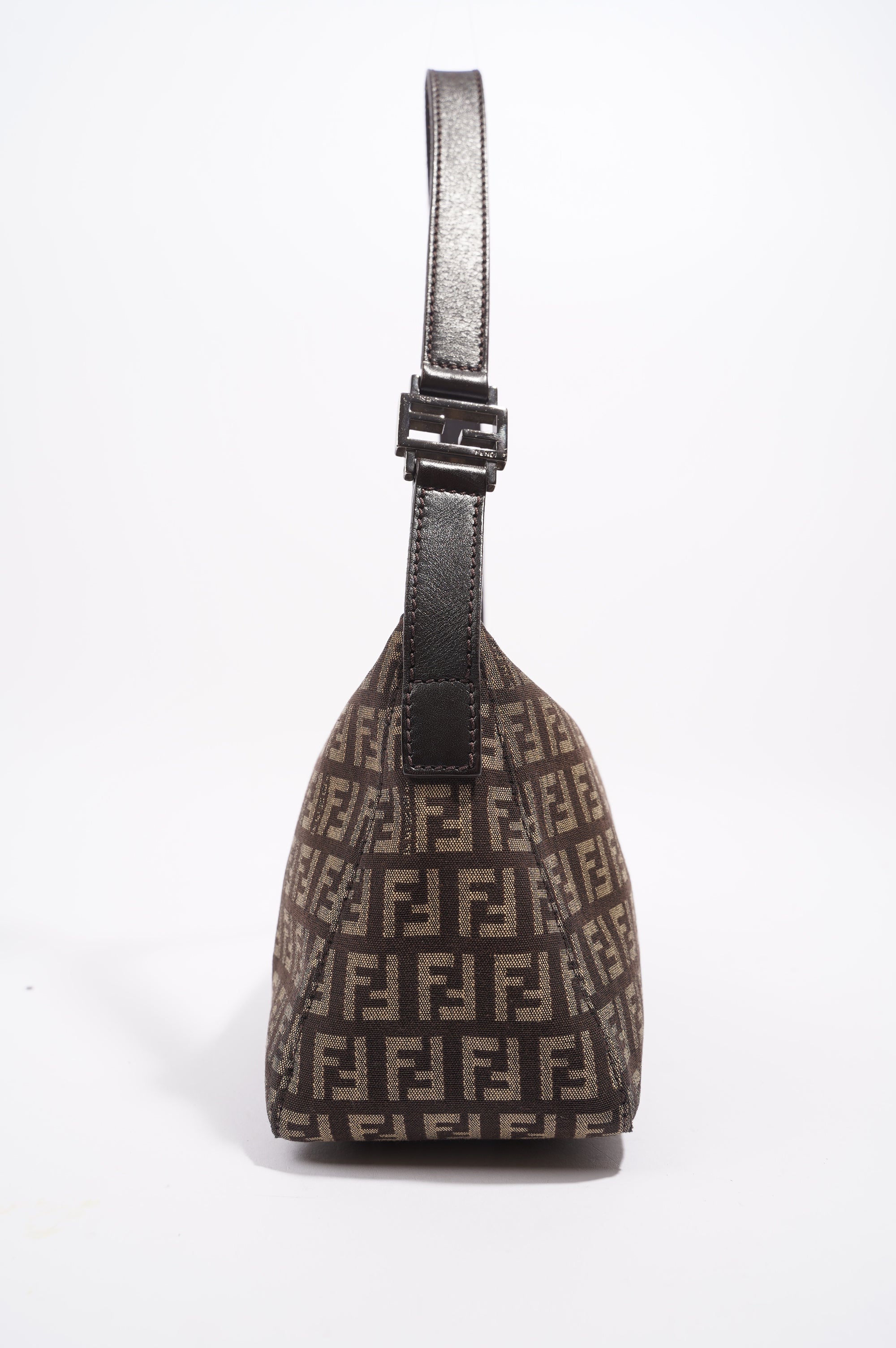 Fendi Womens Zucchino Bag Monogram Canvas