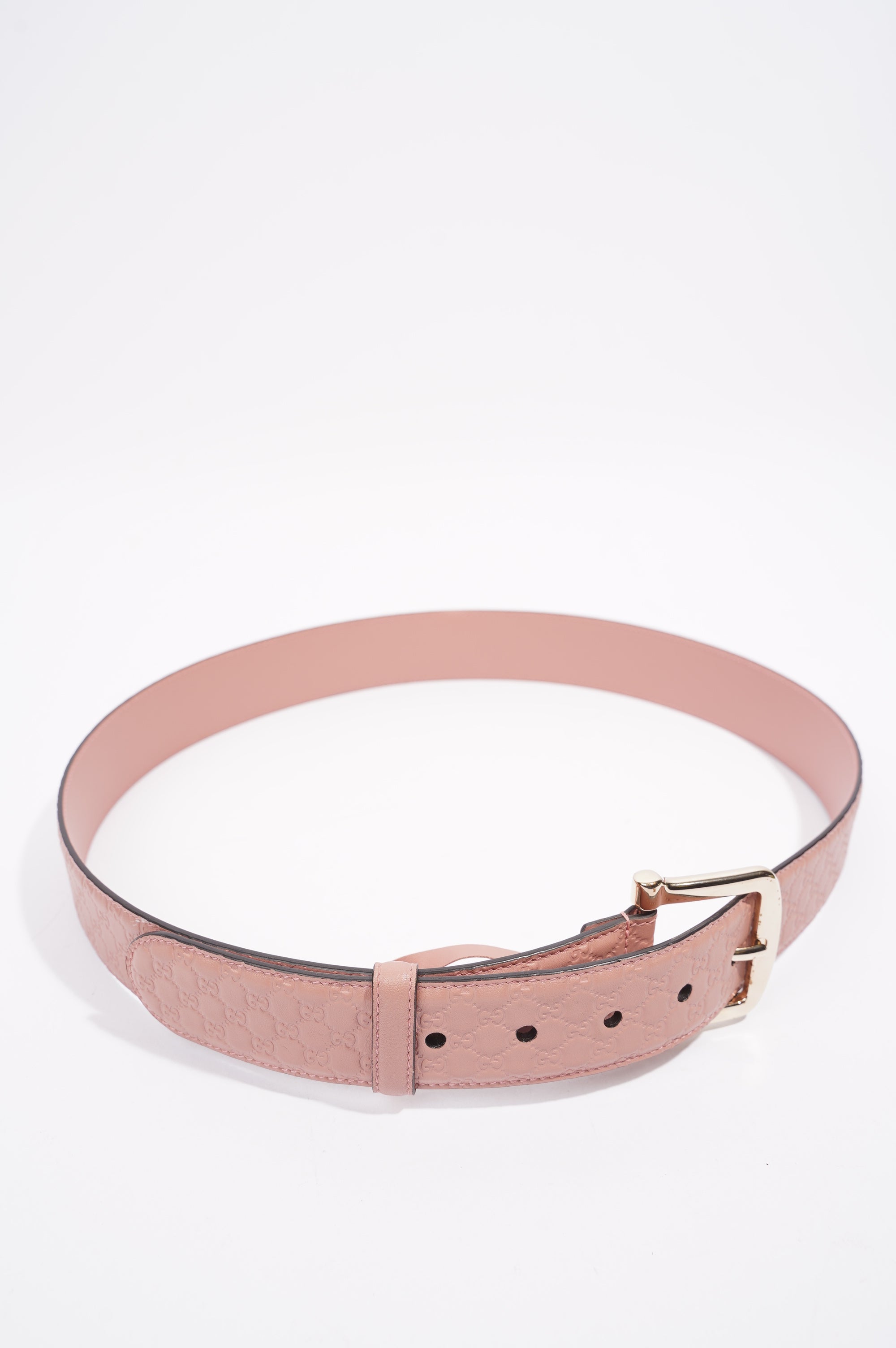 Gucci Womens GG Belt Pink 95cm - 38"