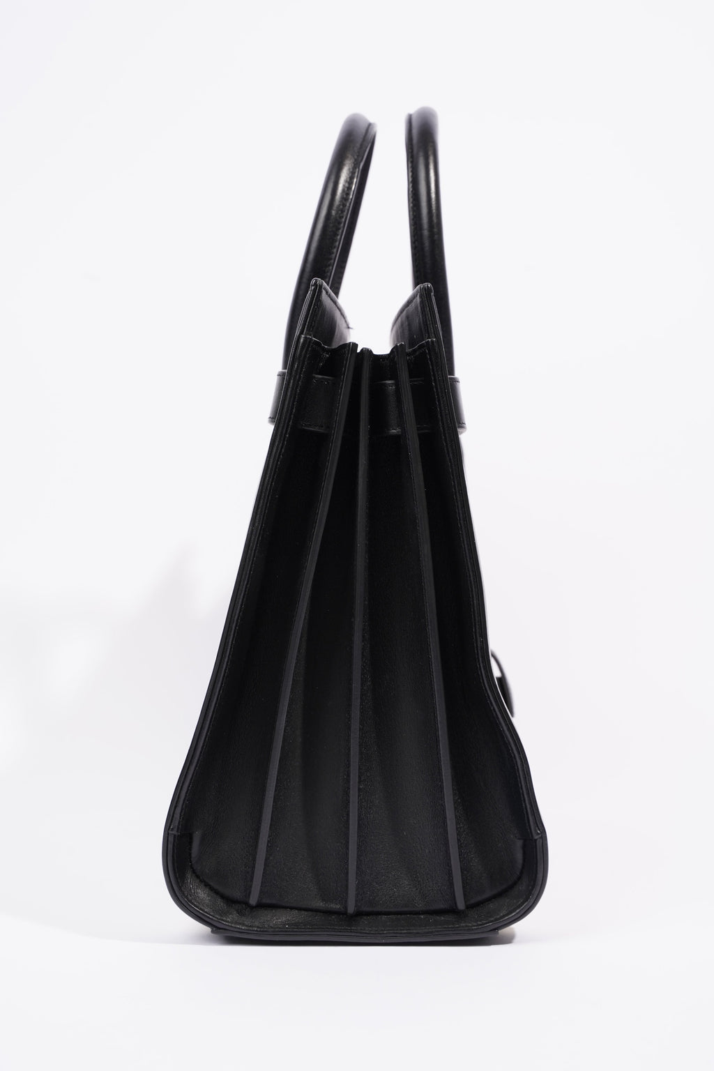 Saint Laurent Sac De Jour Bag Black / White Leather Small