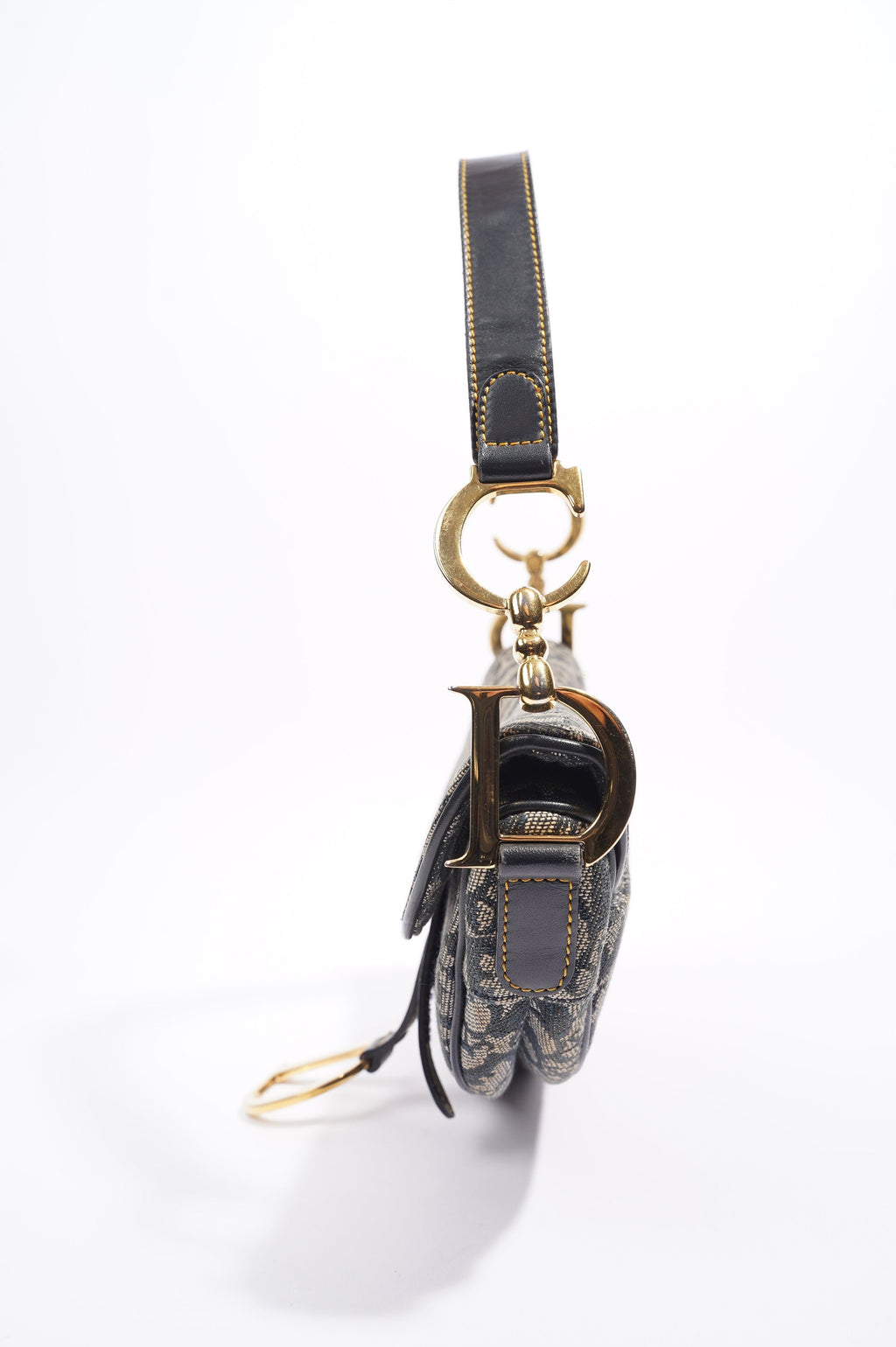 Christian Dior Saddle Bag Navy Oblique