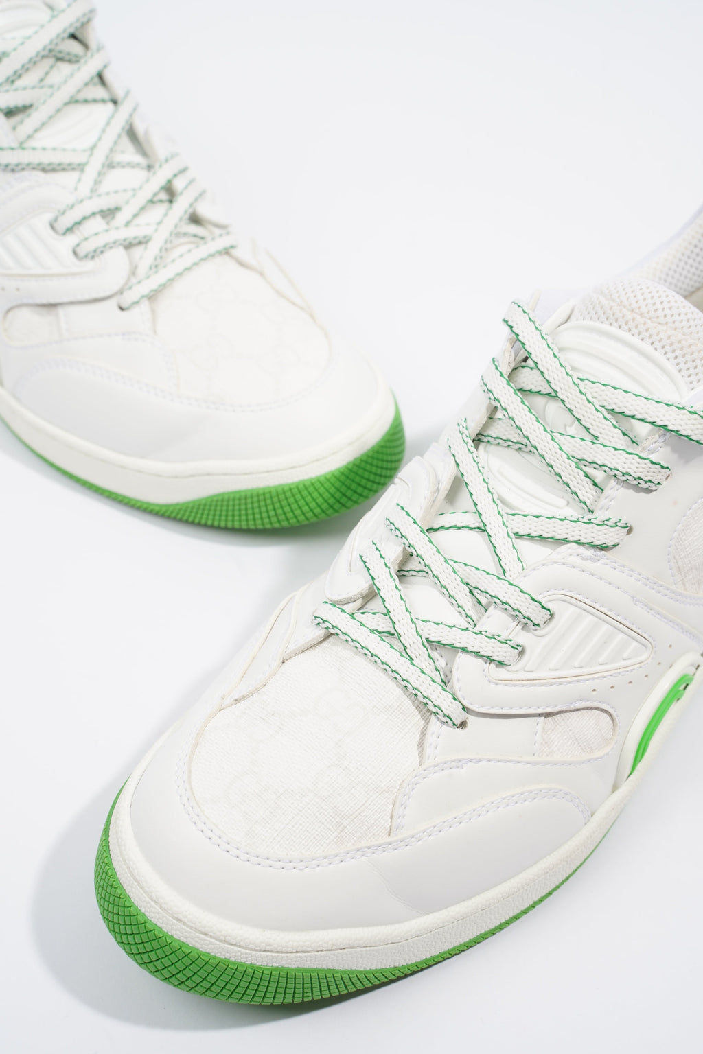 Gucci Basket Sneaker White / Green EU 43.5 / UK 9.5