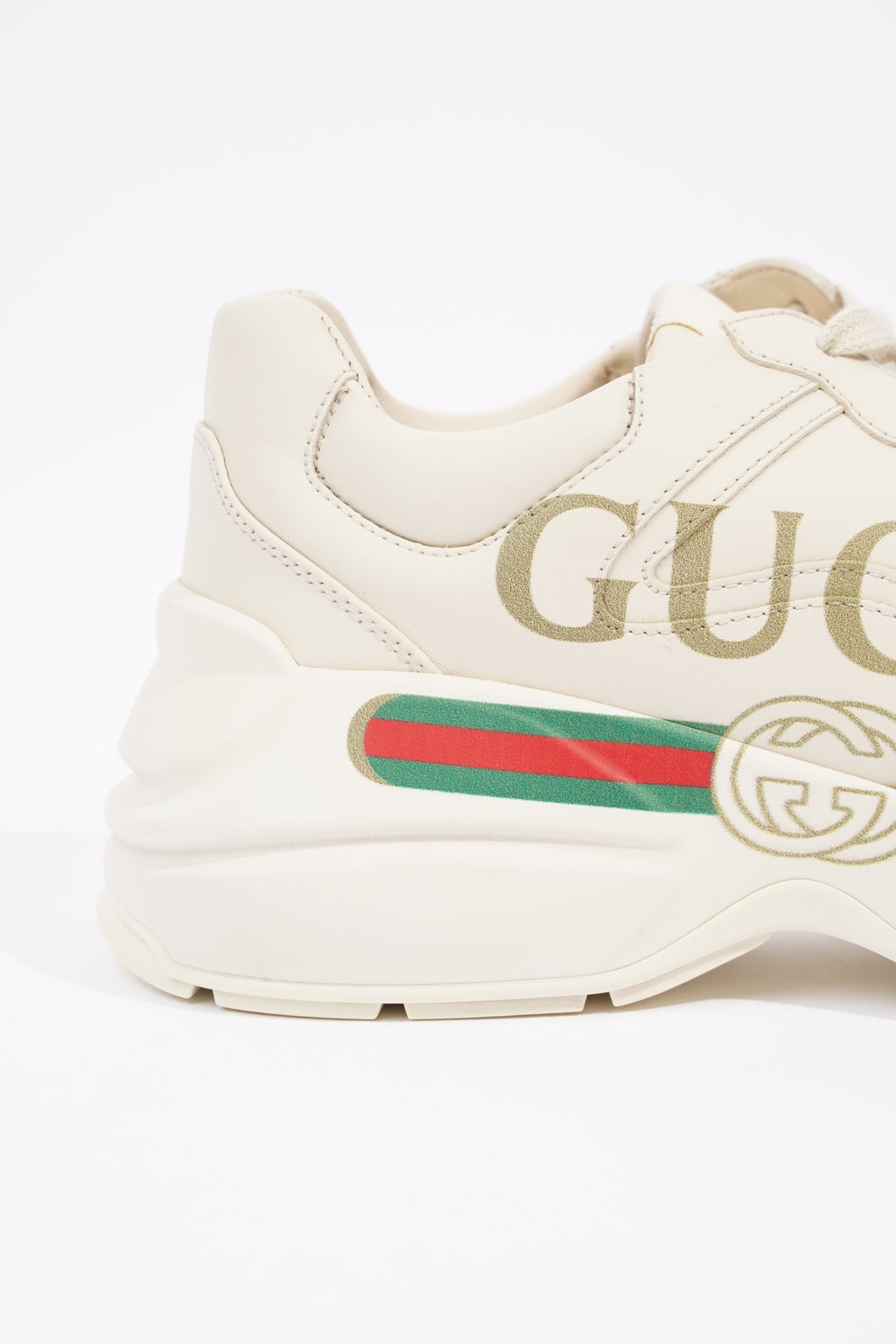 Gucci Womens Rhyton Logo Beige EU 39 / UK 6