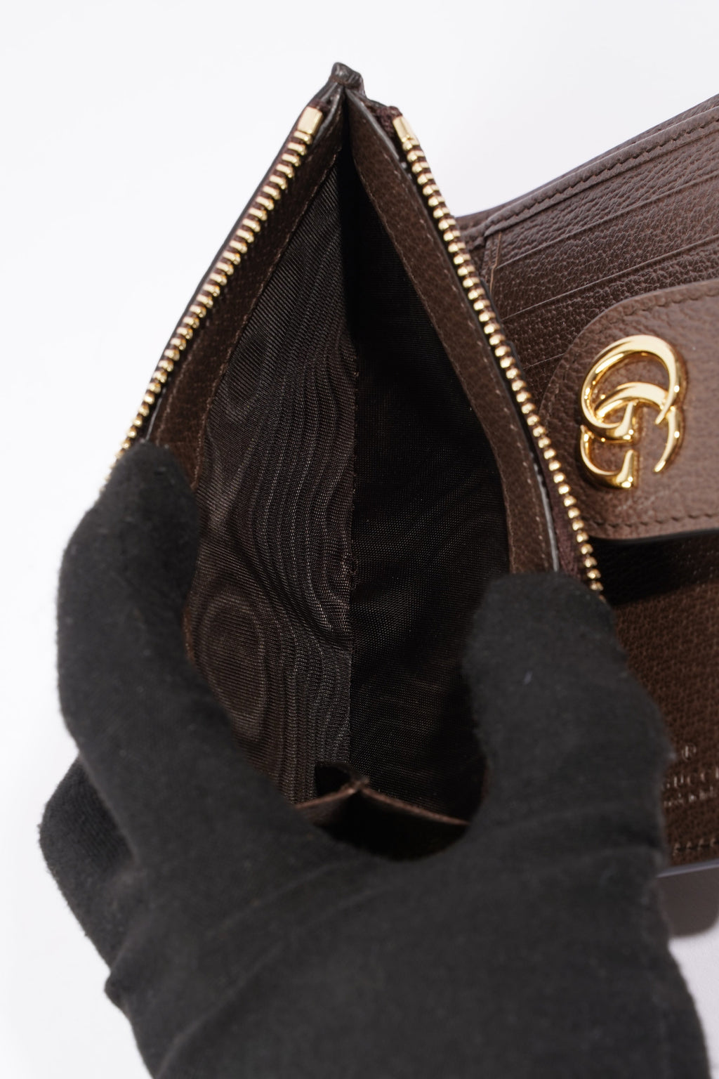 Gucci Ophidia GG-jacquard Web-stripe zipped wallet Monogram / Green / Red Canvas