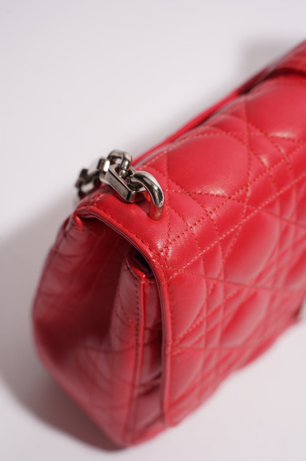 Christian Dior Womens New Lock Bag Leather Fuchsia