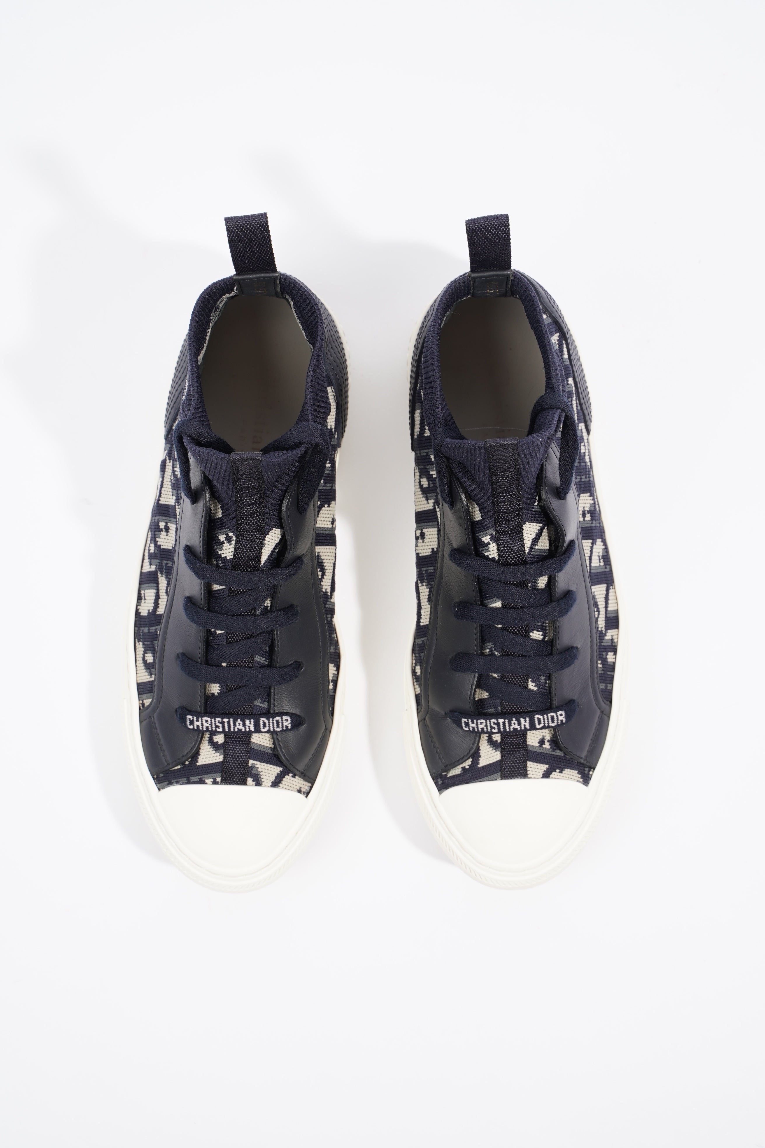 Christian Dior Womens Walk n' Dior Oblique Navy / White EU 37.5 / UK 4.5