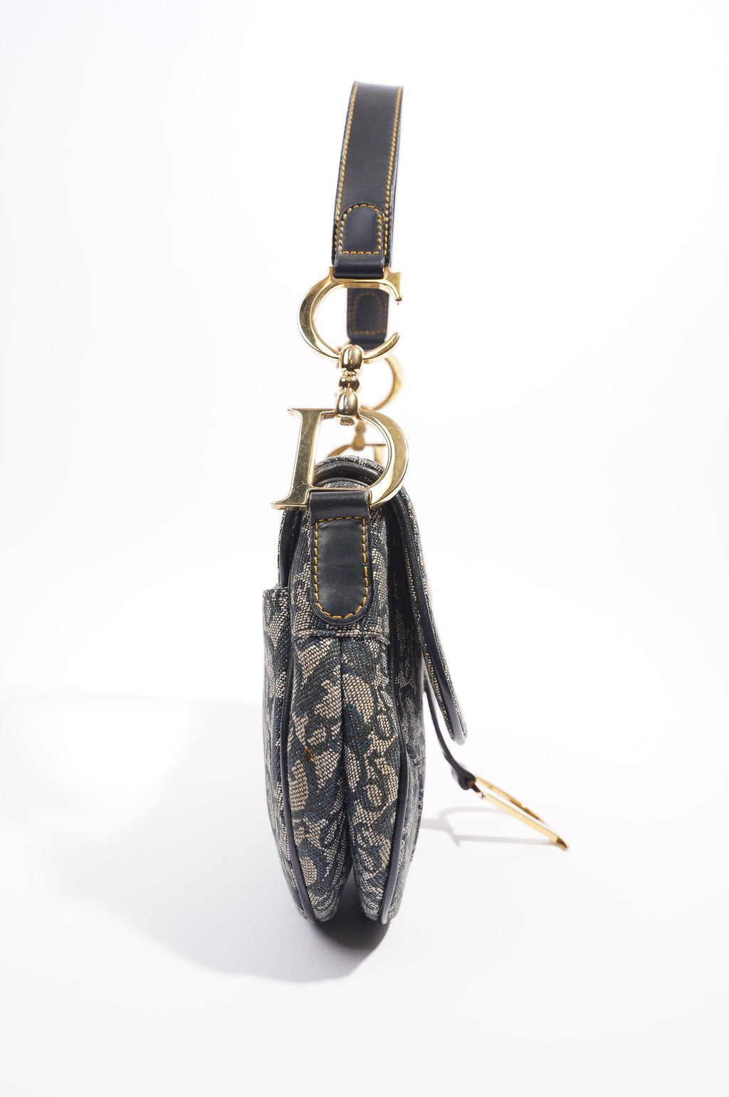 Christian Dior Saddle Bag Navy Oblique