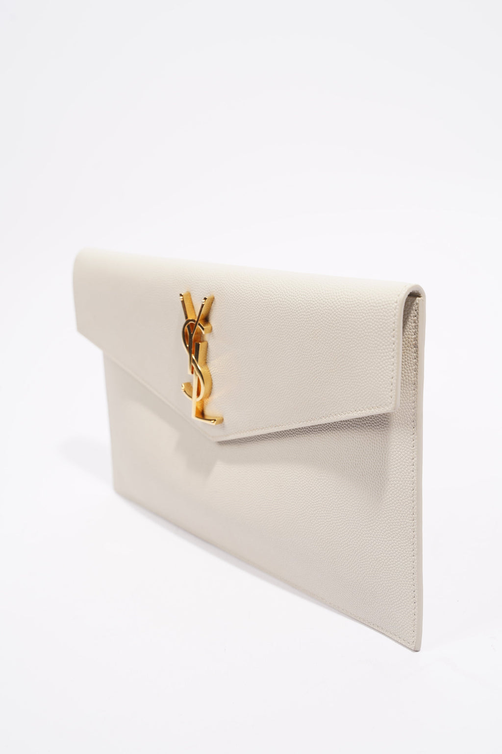 Saint Laurent Womens Uptown Pouch White