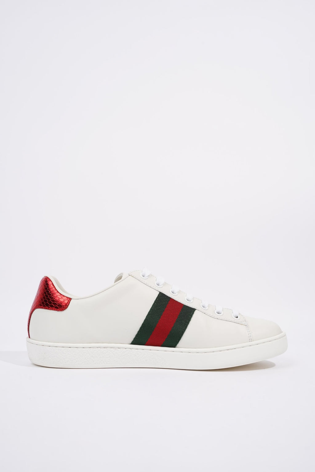Gucci Womens Ace Arrow Sneaker White / Green / Red EU 39 / UK 6