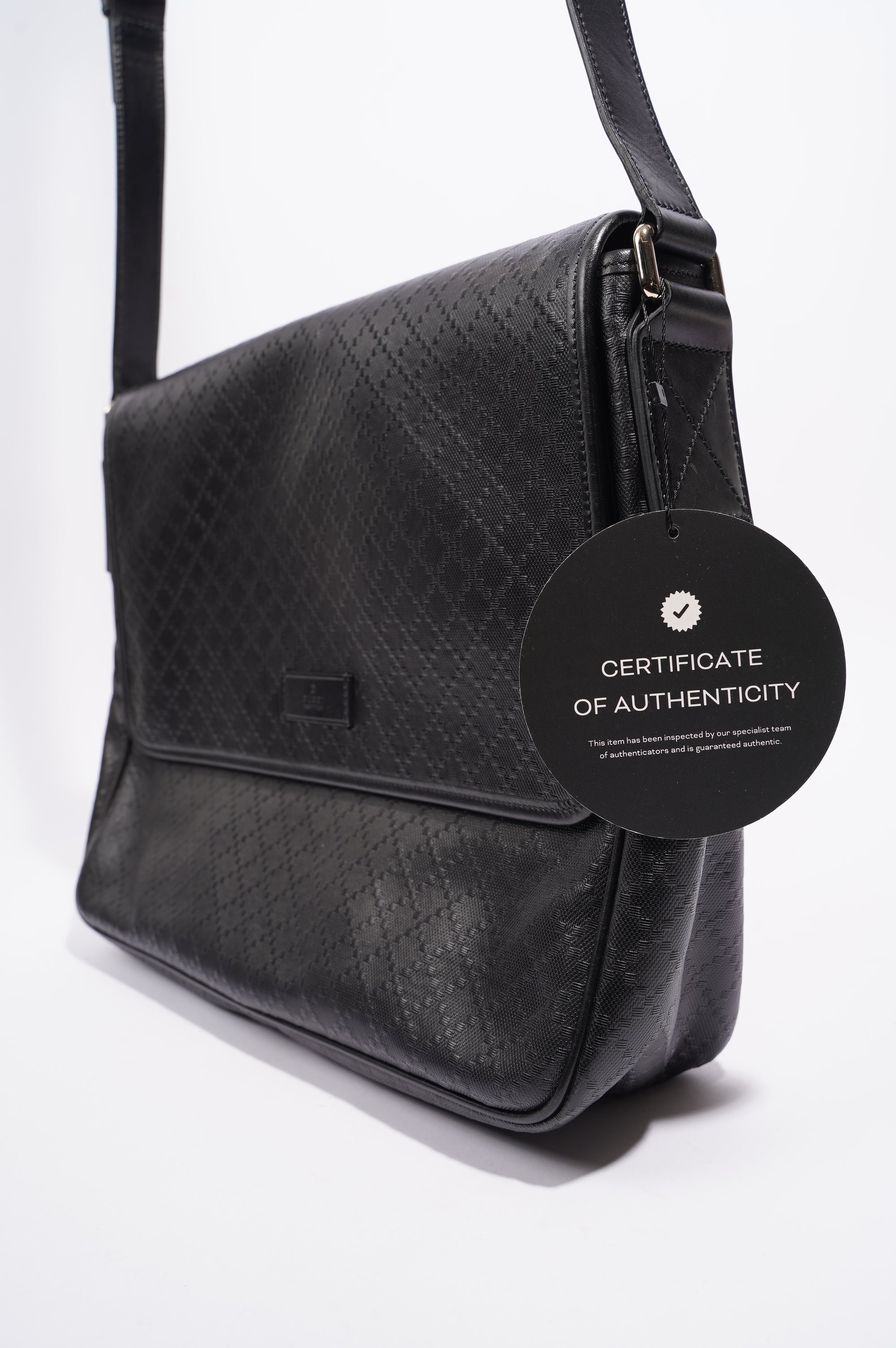 Gucci Mens Shima Messenger Bag Black