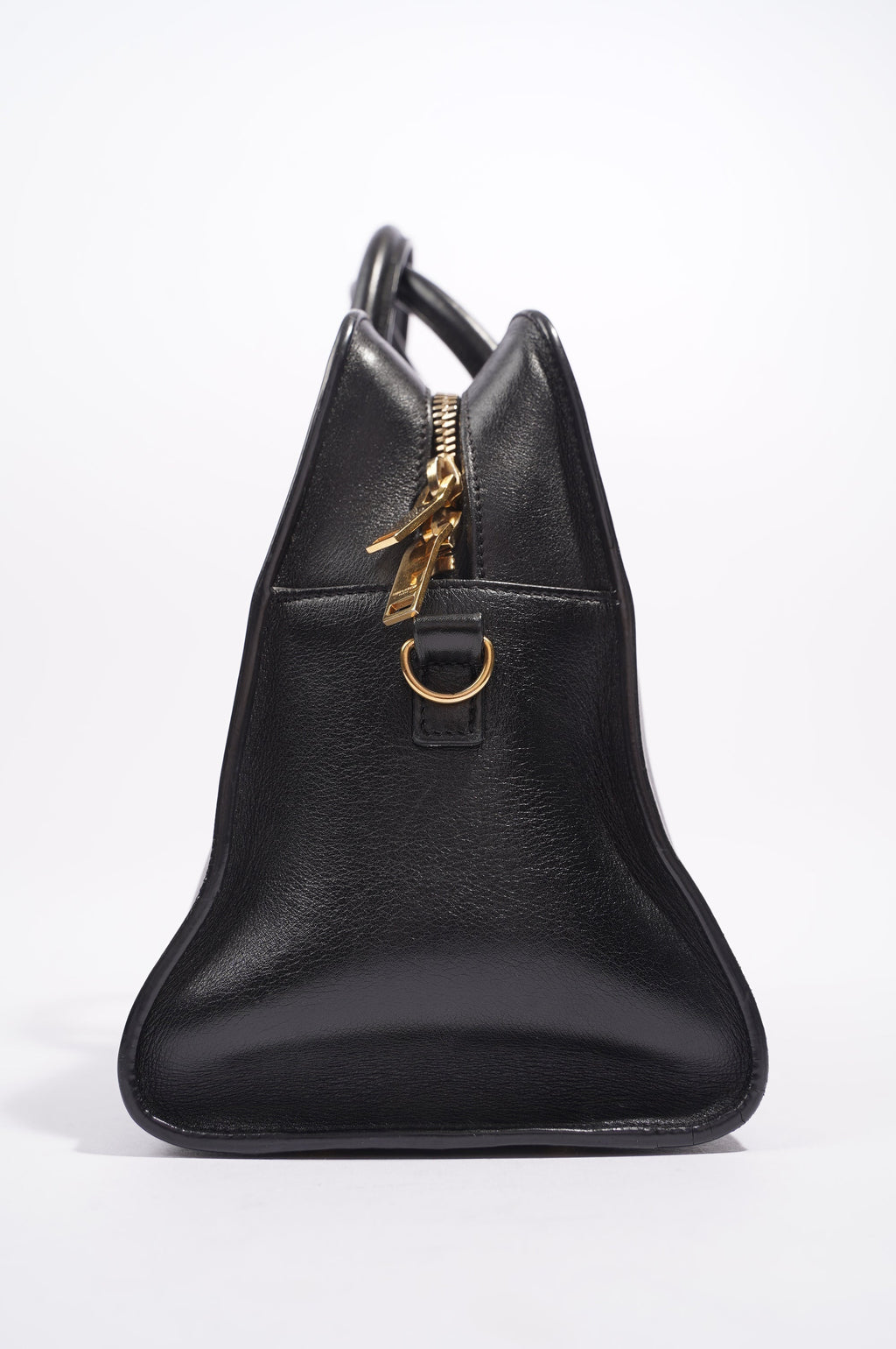 Saint Laurent Womens Cabas Black / Gold Small