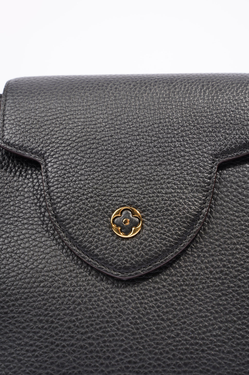 Louis Vuitton Womens Capucines Black Taurillon Leather MM
