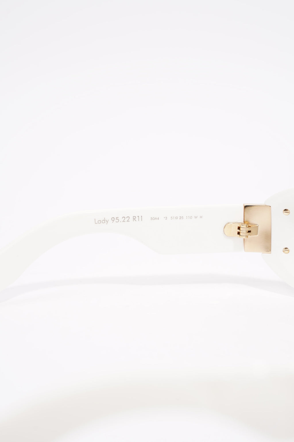 Christian Dior Womens Dior Lady 95.22 White Acetate 110