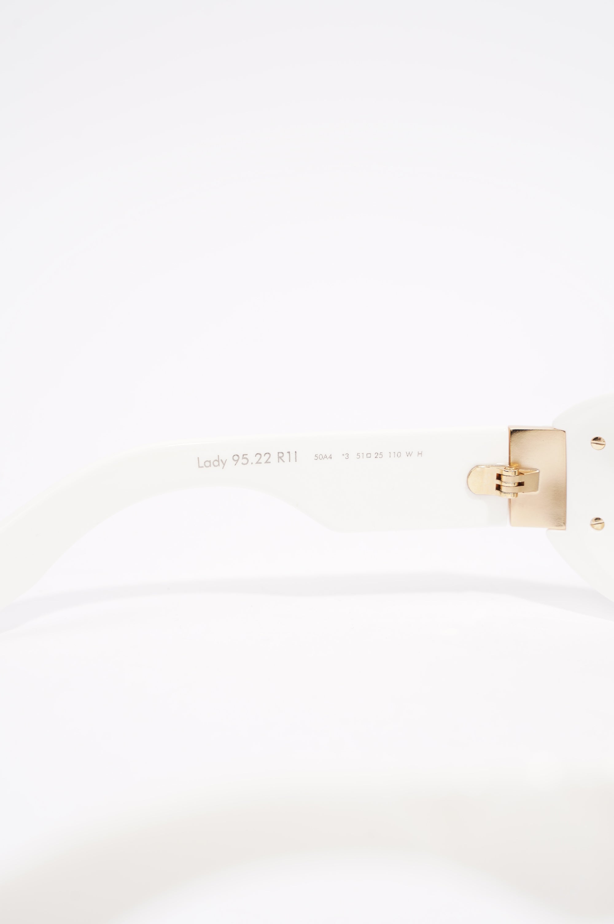 Christian Dior Womens Dior Lady 95.22 White Acetate 110