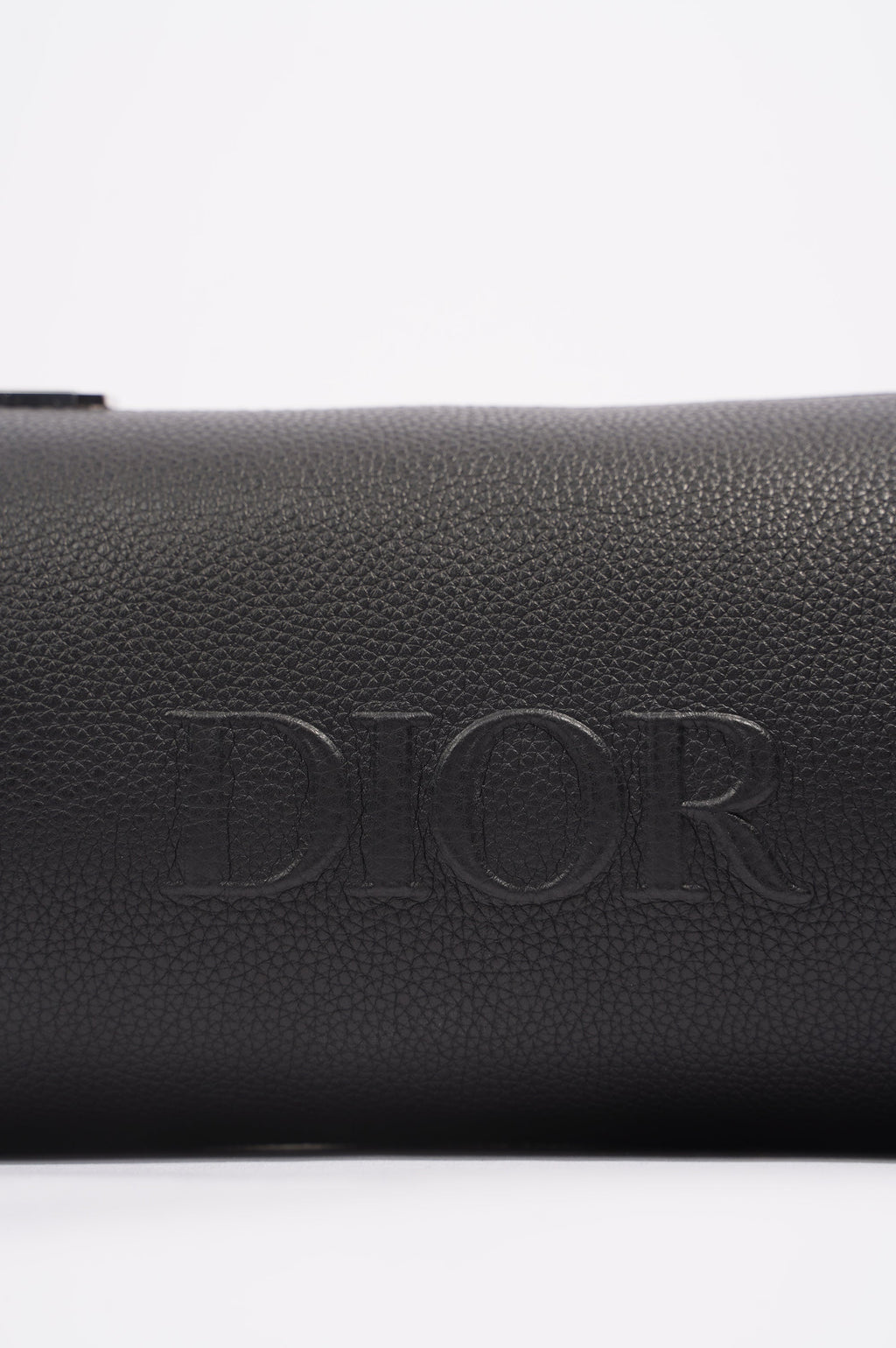 Christian Dior Mens Roller Messenger Bag Black Leather