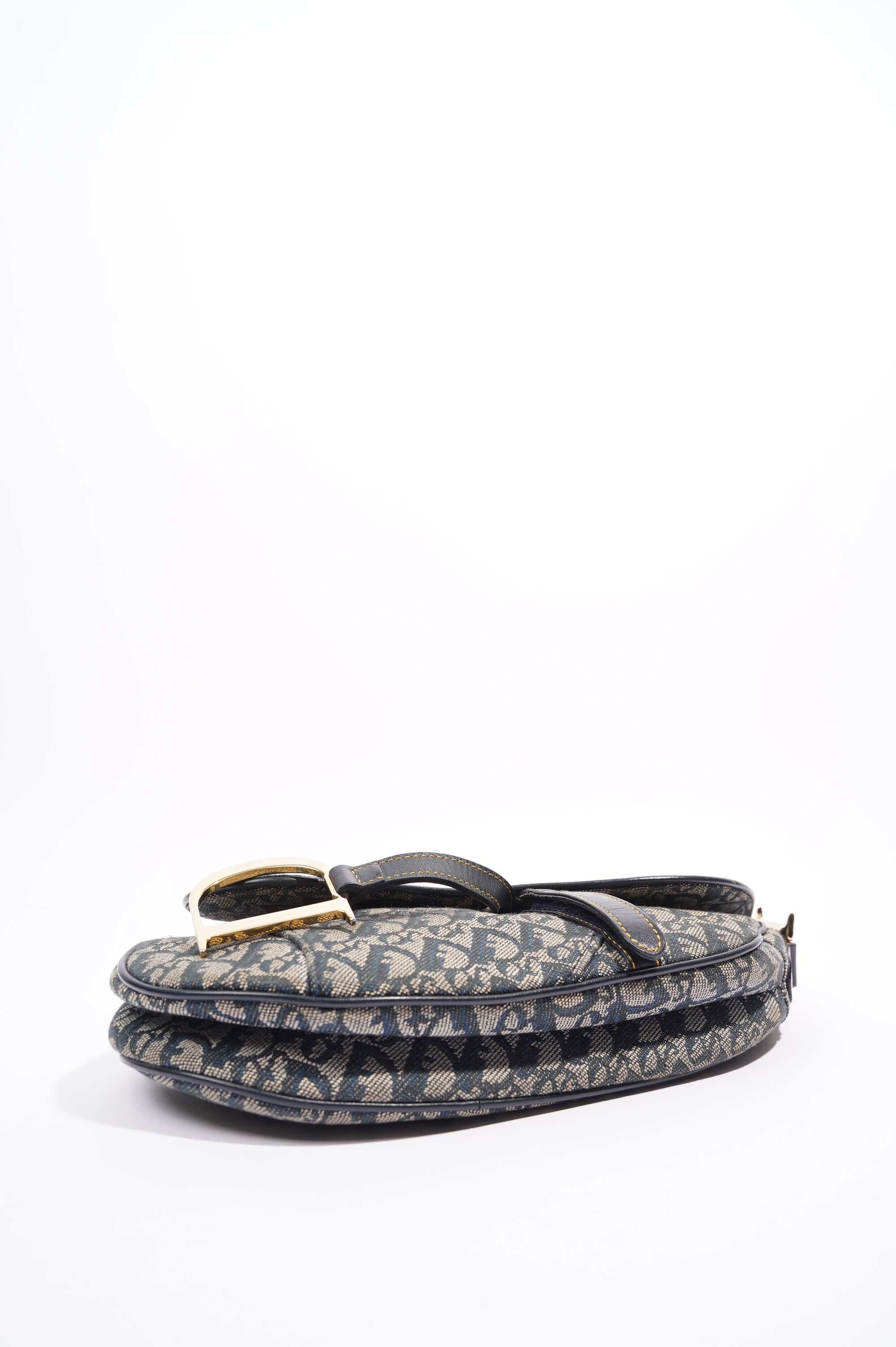 Christian Dior Saddle Bag Navy Oblique