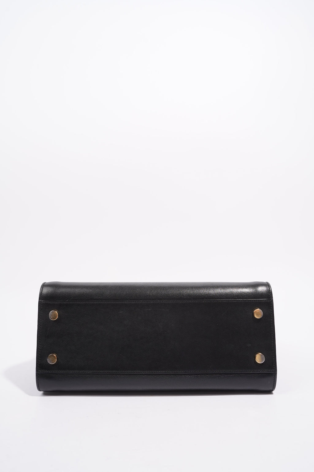 Saint Laurent Womens Cabas Black / Gold Small