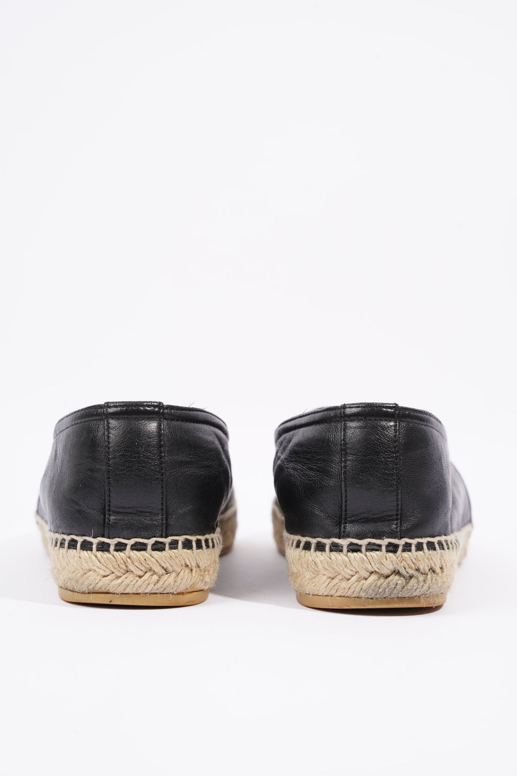 Saint Laurent Womens Espadrille Nappa Nero Black / Leather EU 40 / UK 7