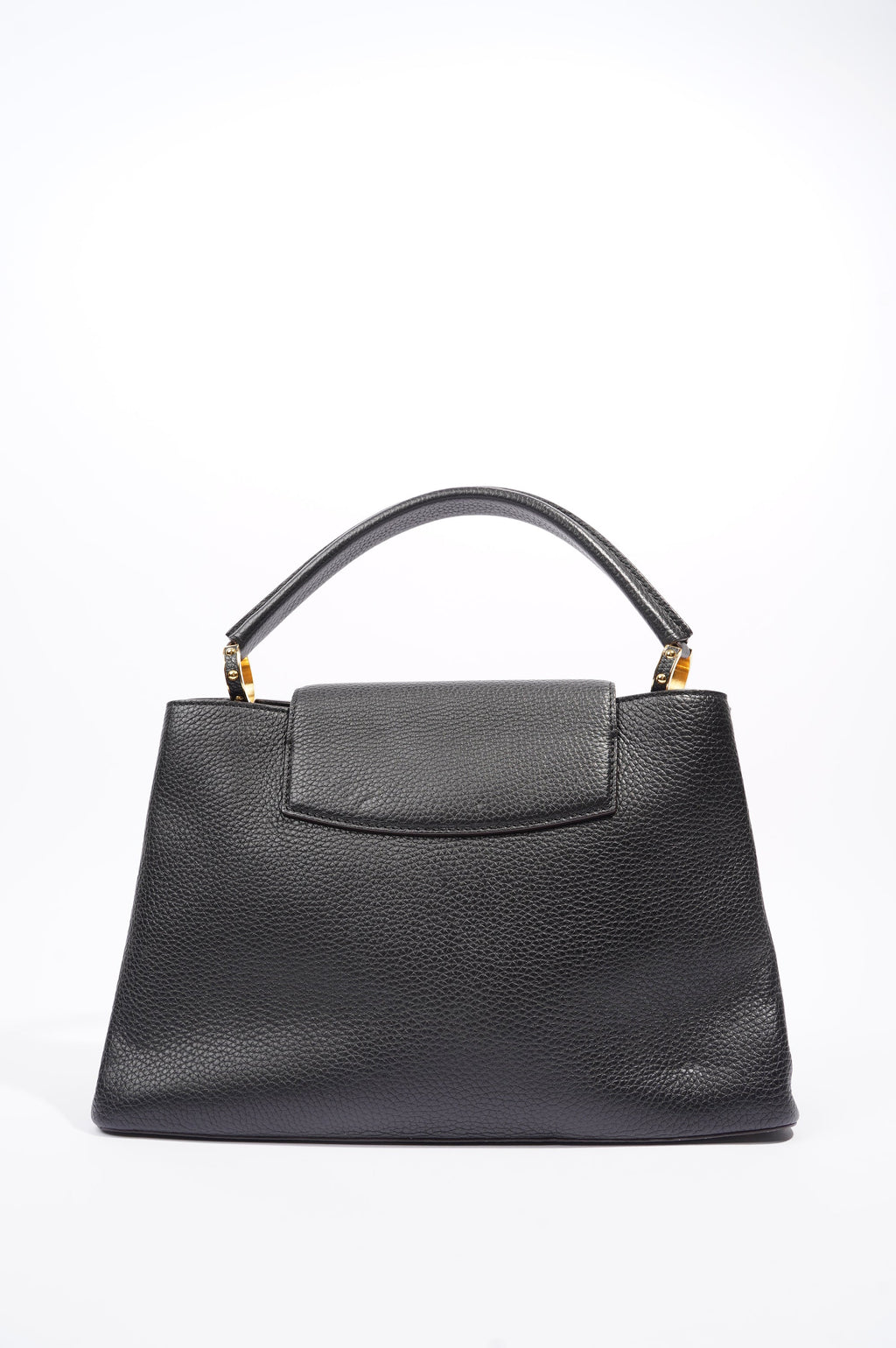 Louis Vuitton Womens Capucines Black Taurillon Leather MM