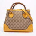 Gucci Womens Diana Bamboo Bag Supreme Canvas / Leather