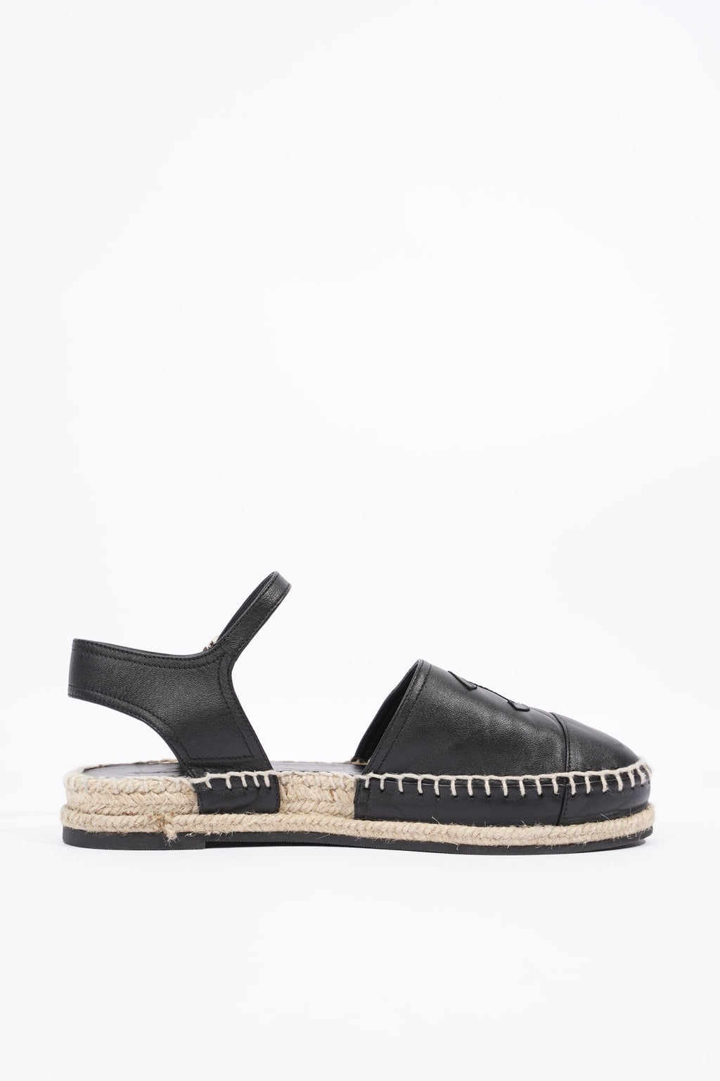 Chanel Womens Strap Espadrilles Black EU 38 / UK 5