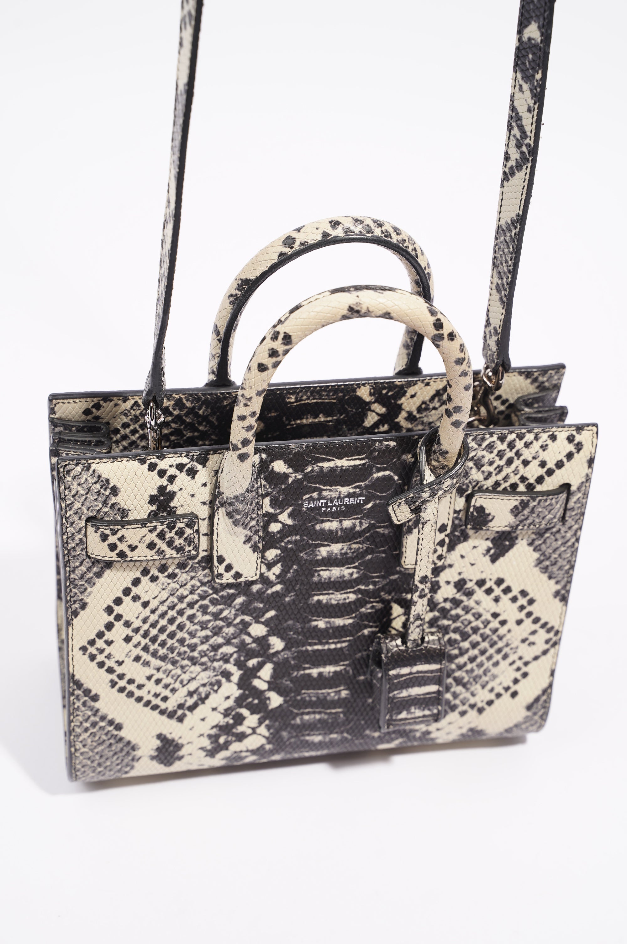 Saint Laurent Womens Sac De Jour Python Nano