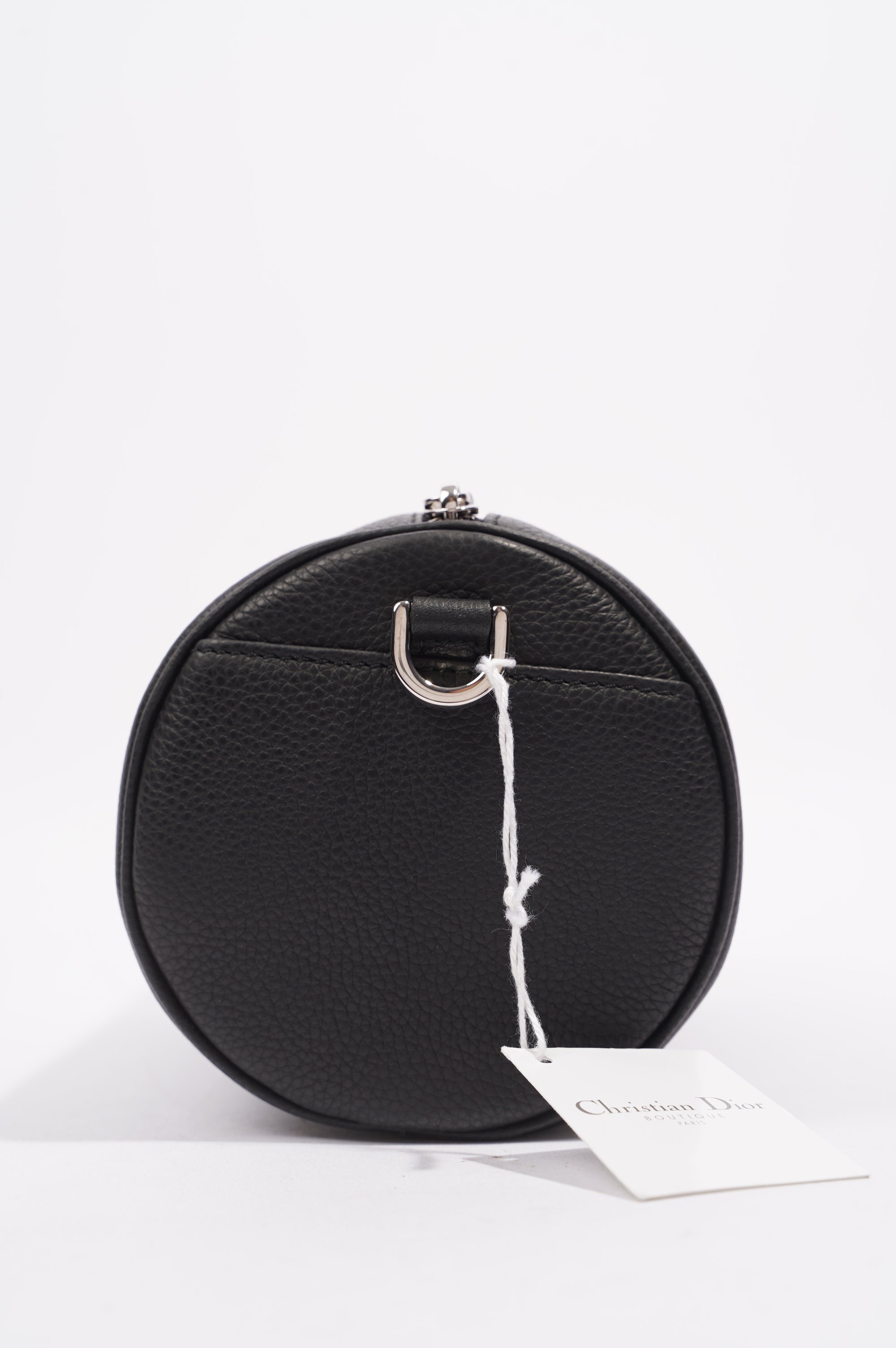 Christian Dior Mens Roller Messenger Bag Black Leather