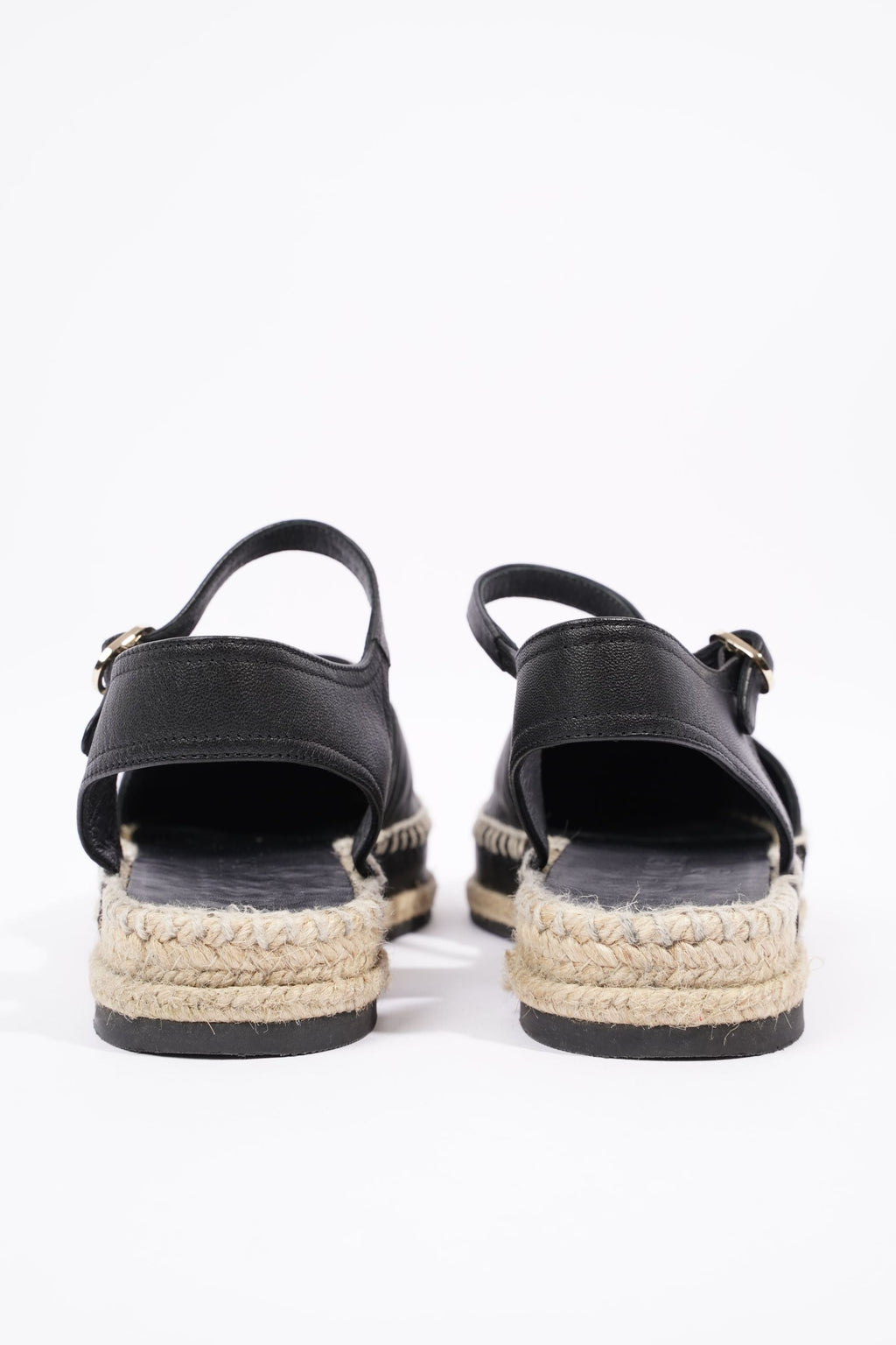 Chanel Womens Strap Espadrilles Black EU 38 / UK 5