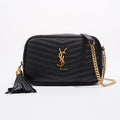 Saint Laurent Womens Lou Camera Bag Black Leather Mini