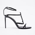 Saint Laurent Cassandra 95 Patent Black EU 37.5 / UK 4.5