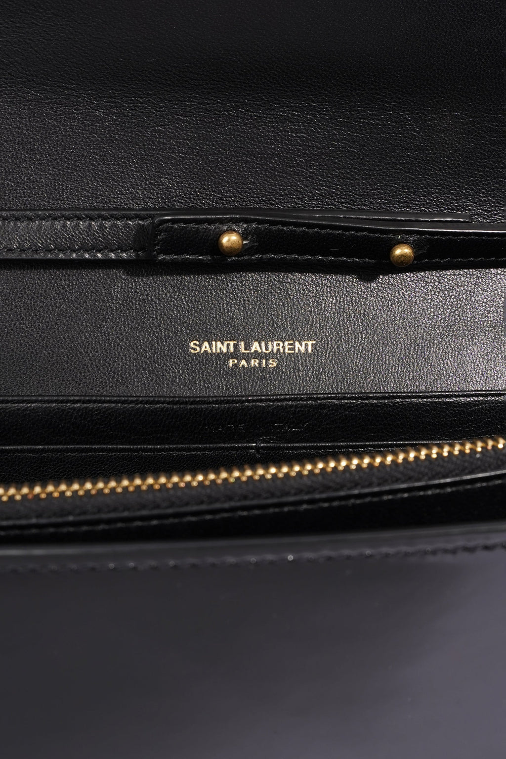 Saint Laurent Kate Black Patent Leather Medium