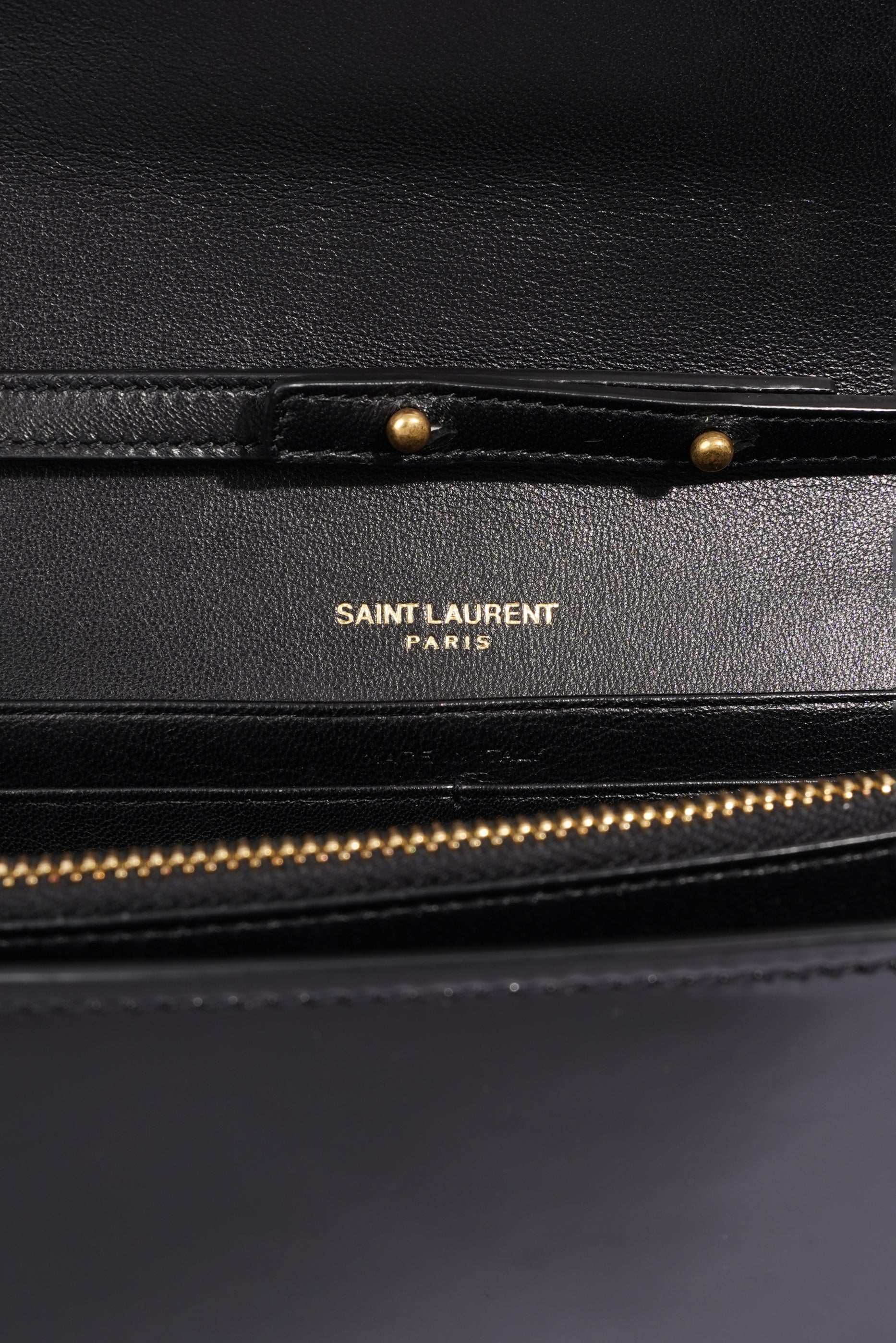 Saint Laurent Kate Black Patent Leather Medium
